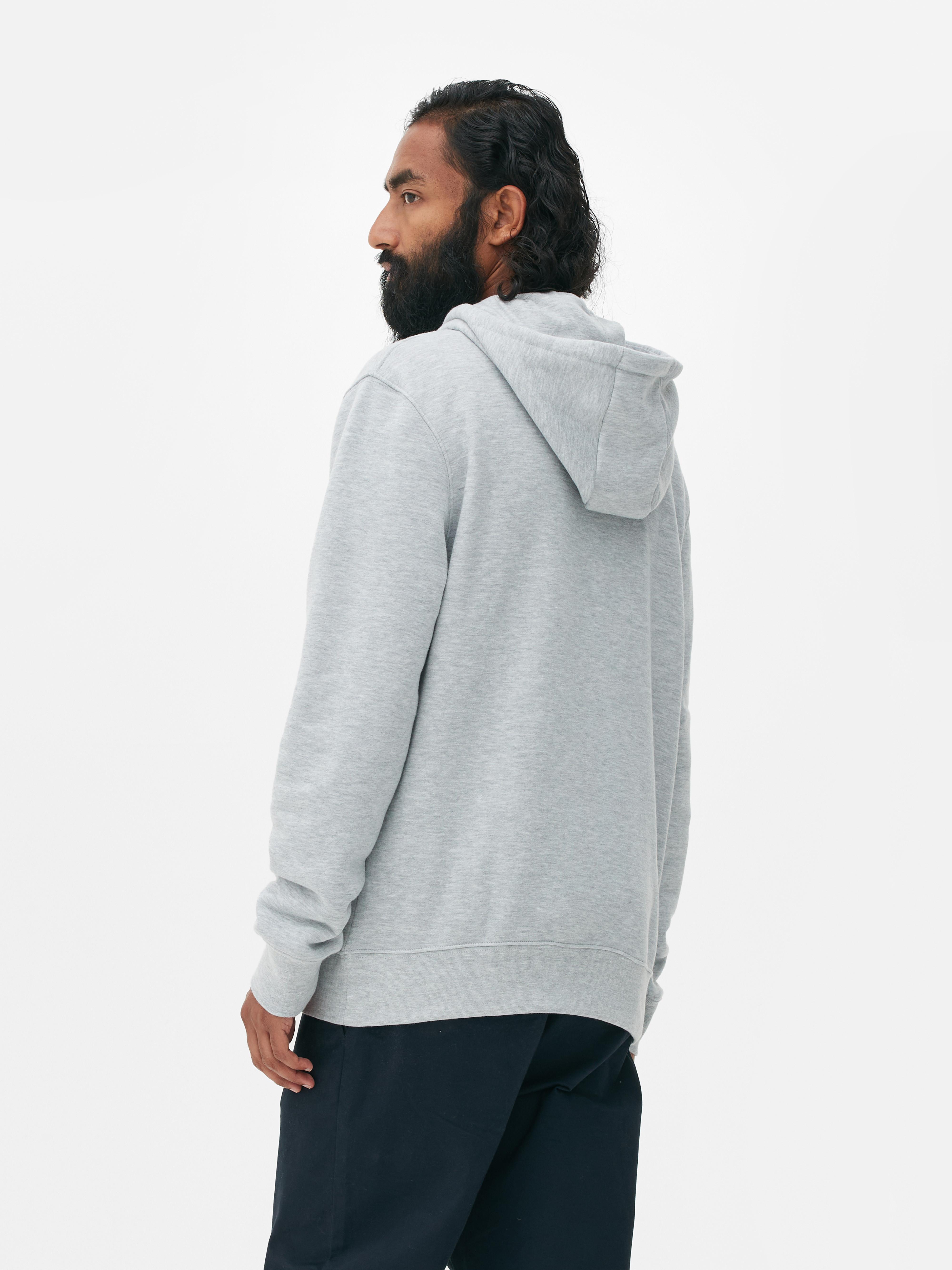 Mens Grey Essential Regular Fit Hoodie | Primark