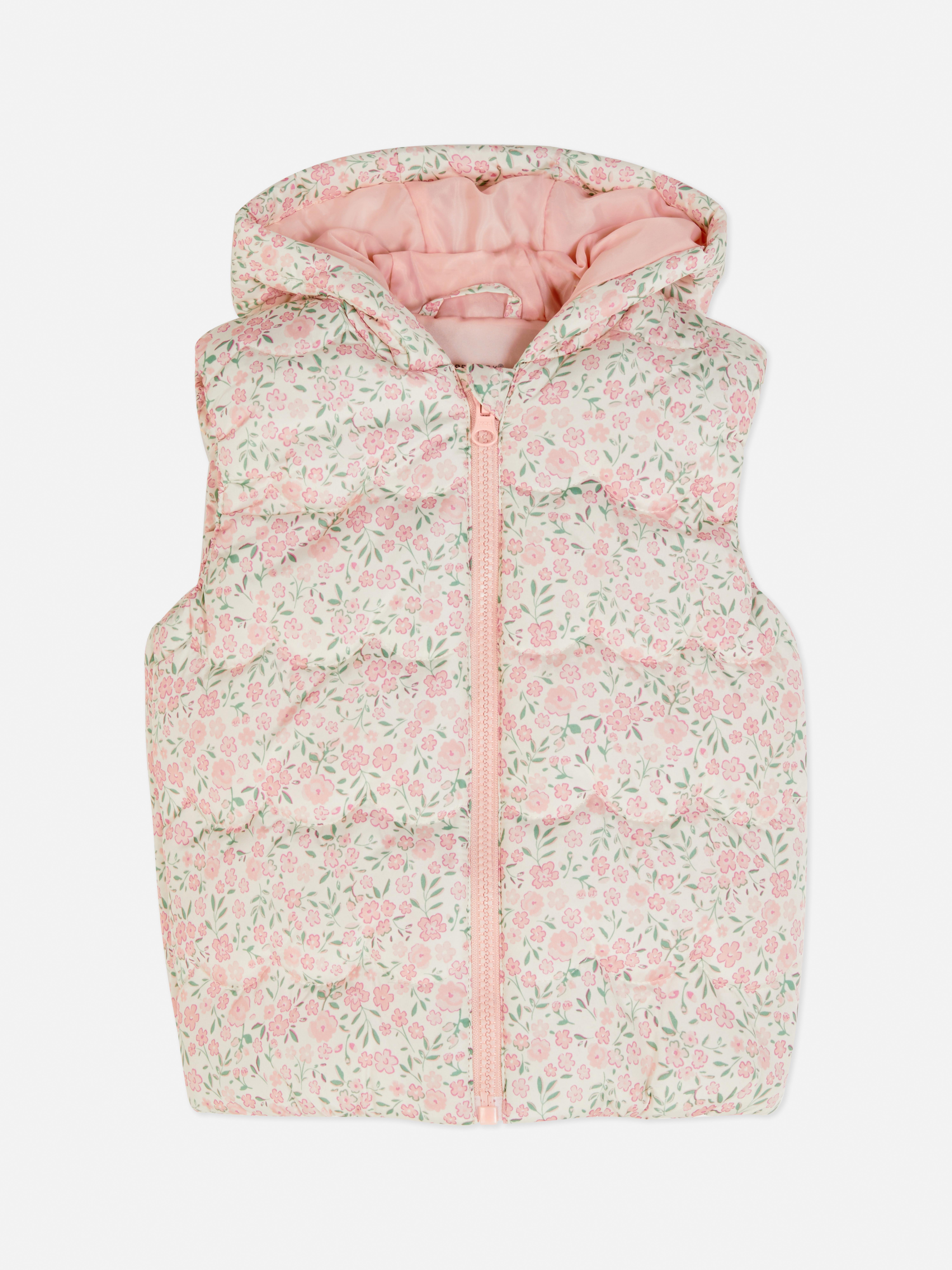 Ditsy Floral Hooded Gilet