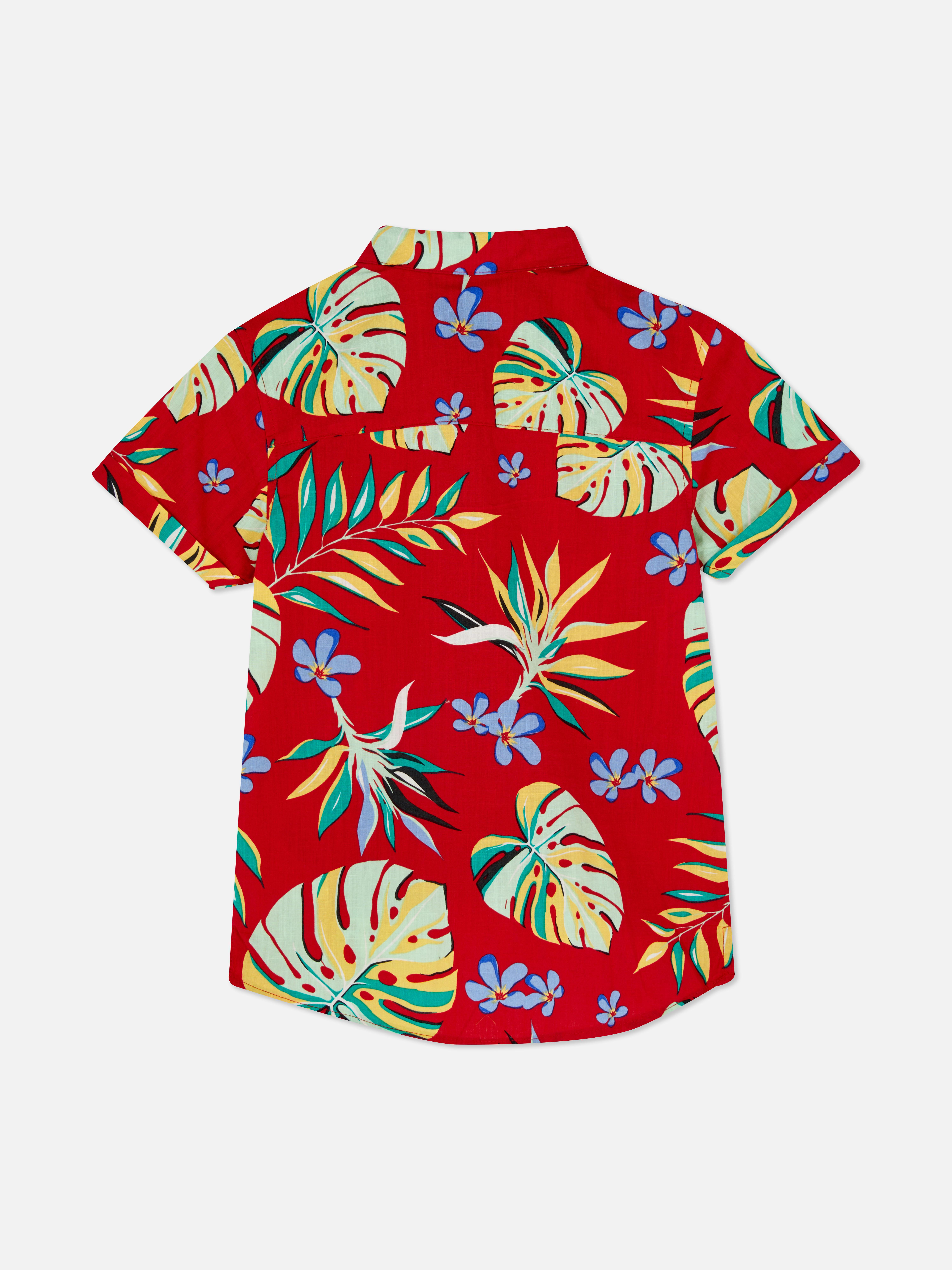 Camisa hawaiana de hojas Primark