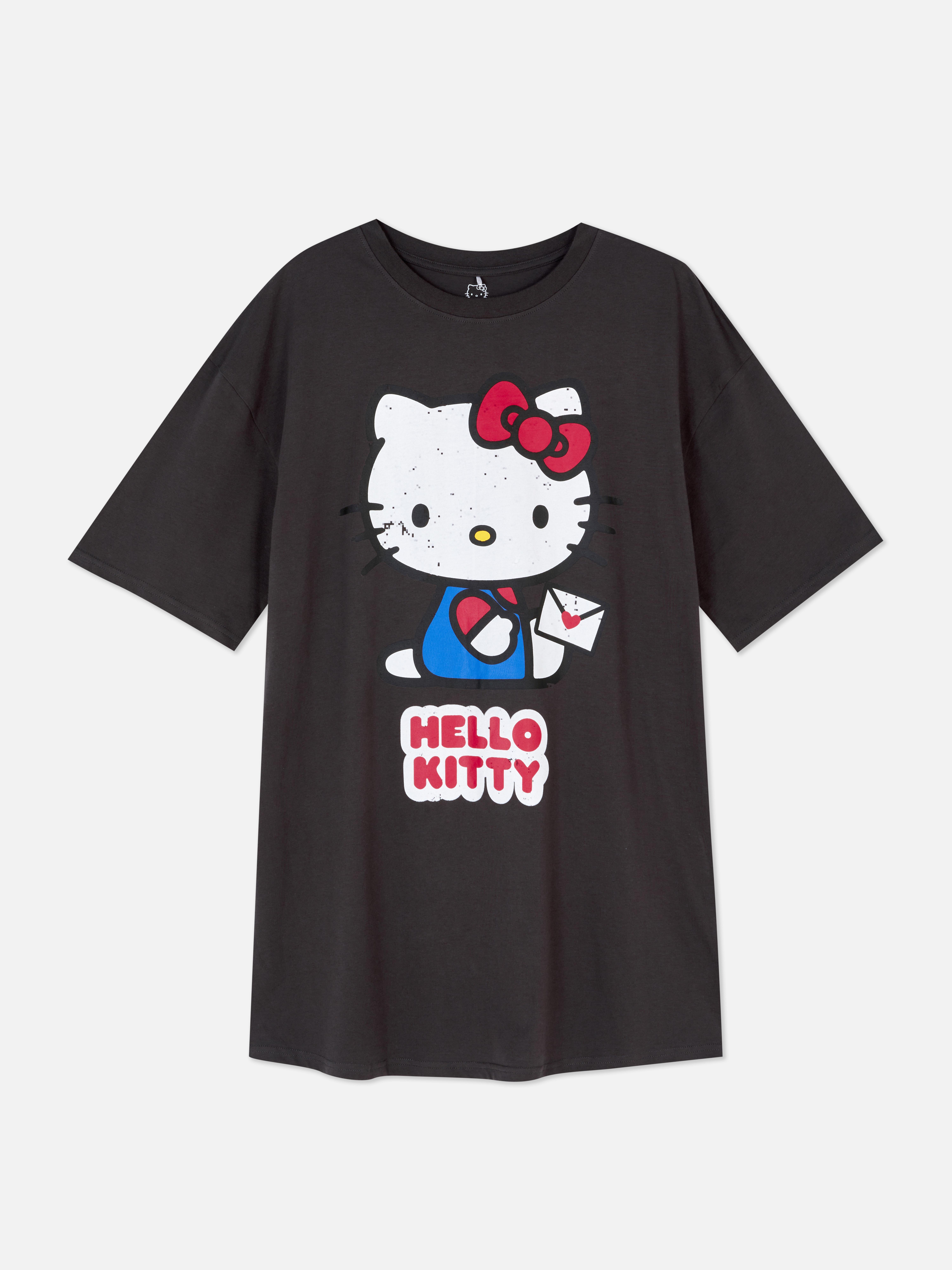 „Hello Kitty“ T-Shirt-Nachtkleid im Oversized-Look