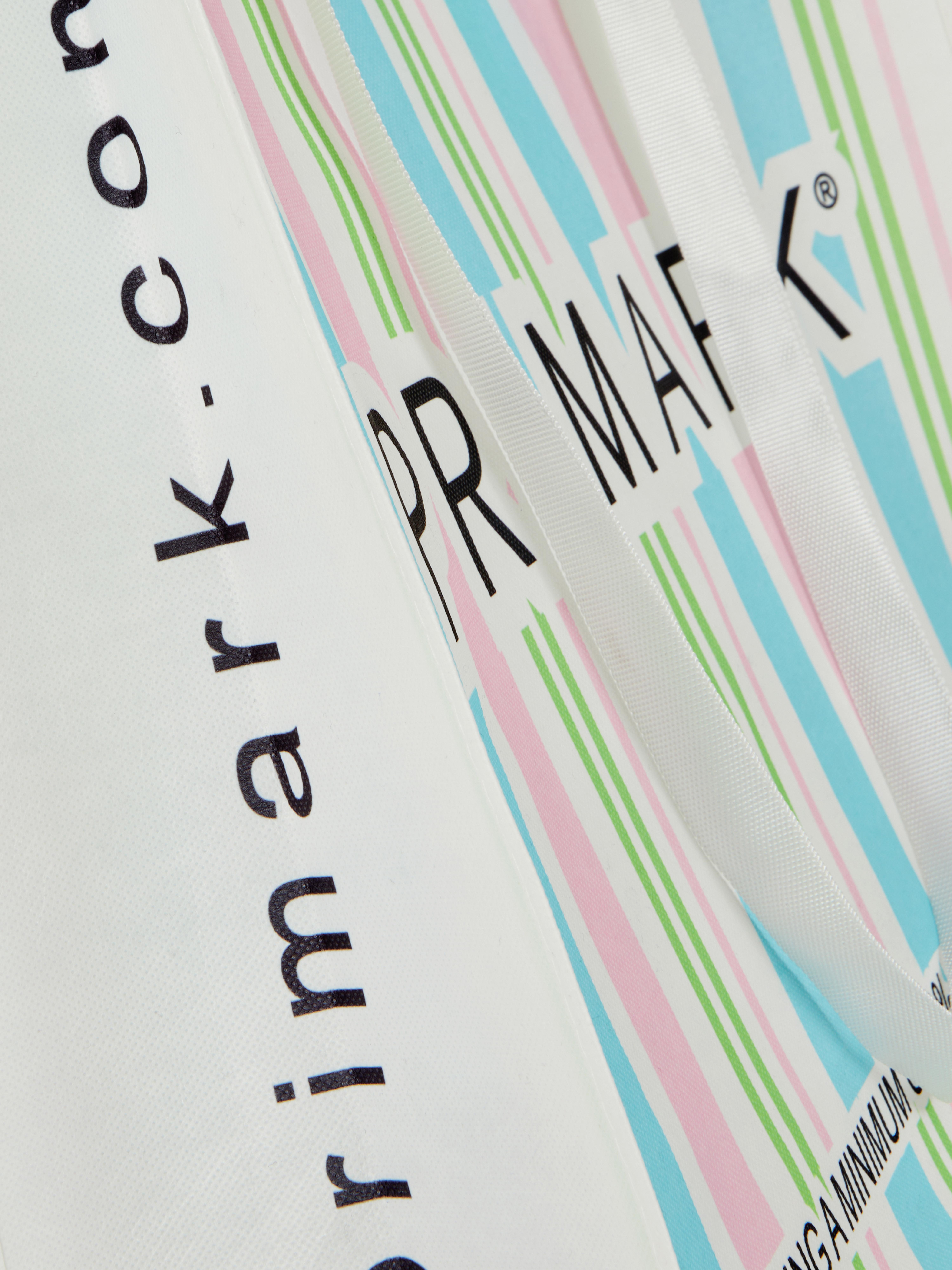 Shopper con stampa a righe XL