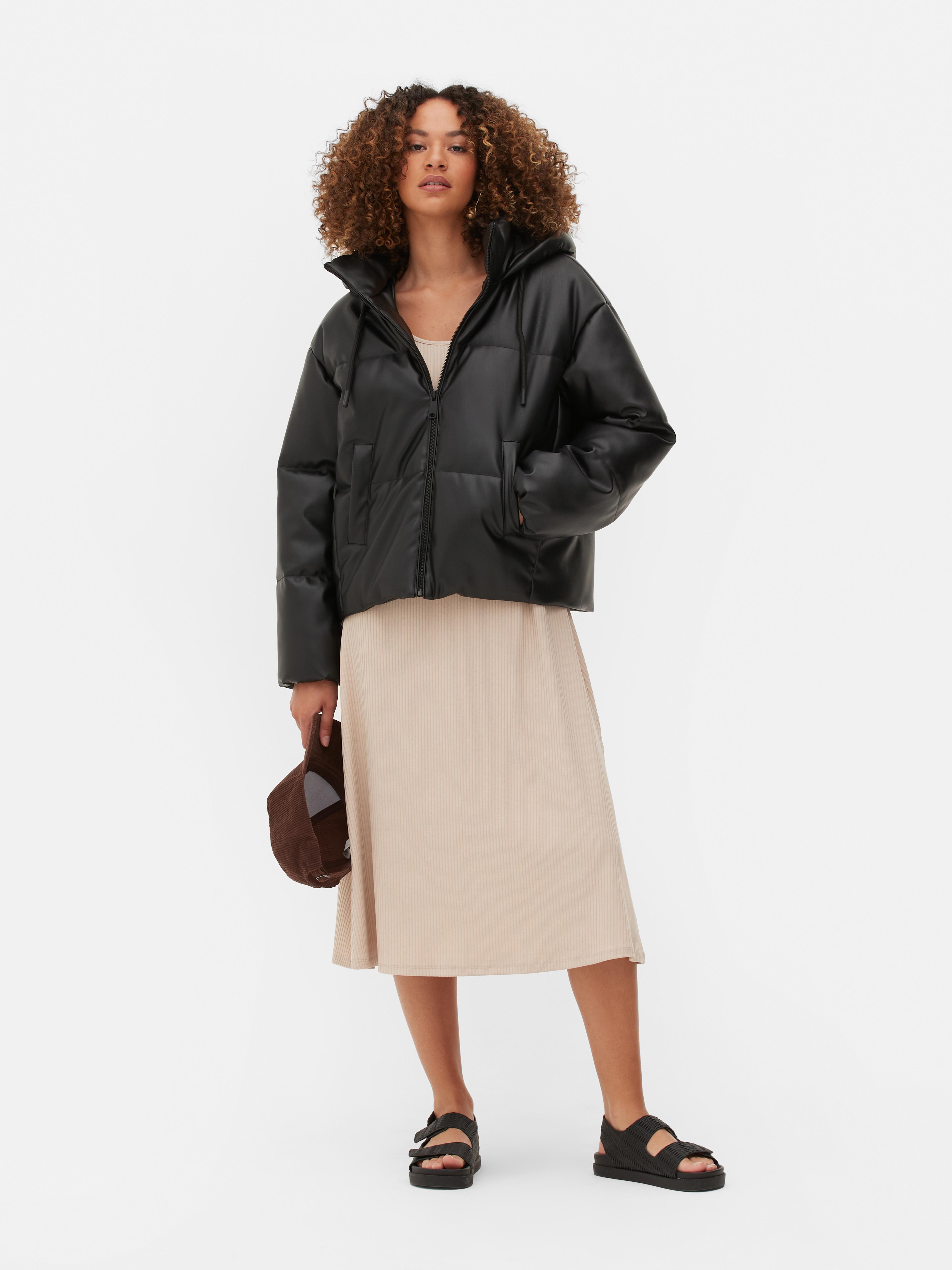 primark leather puffer jacket