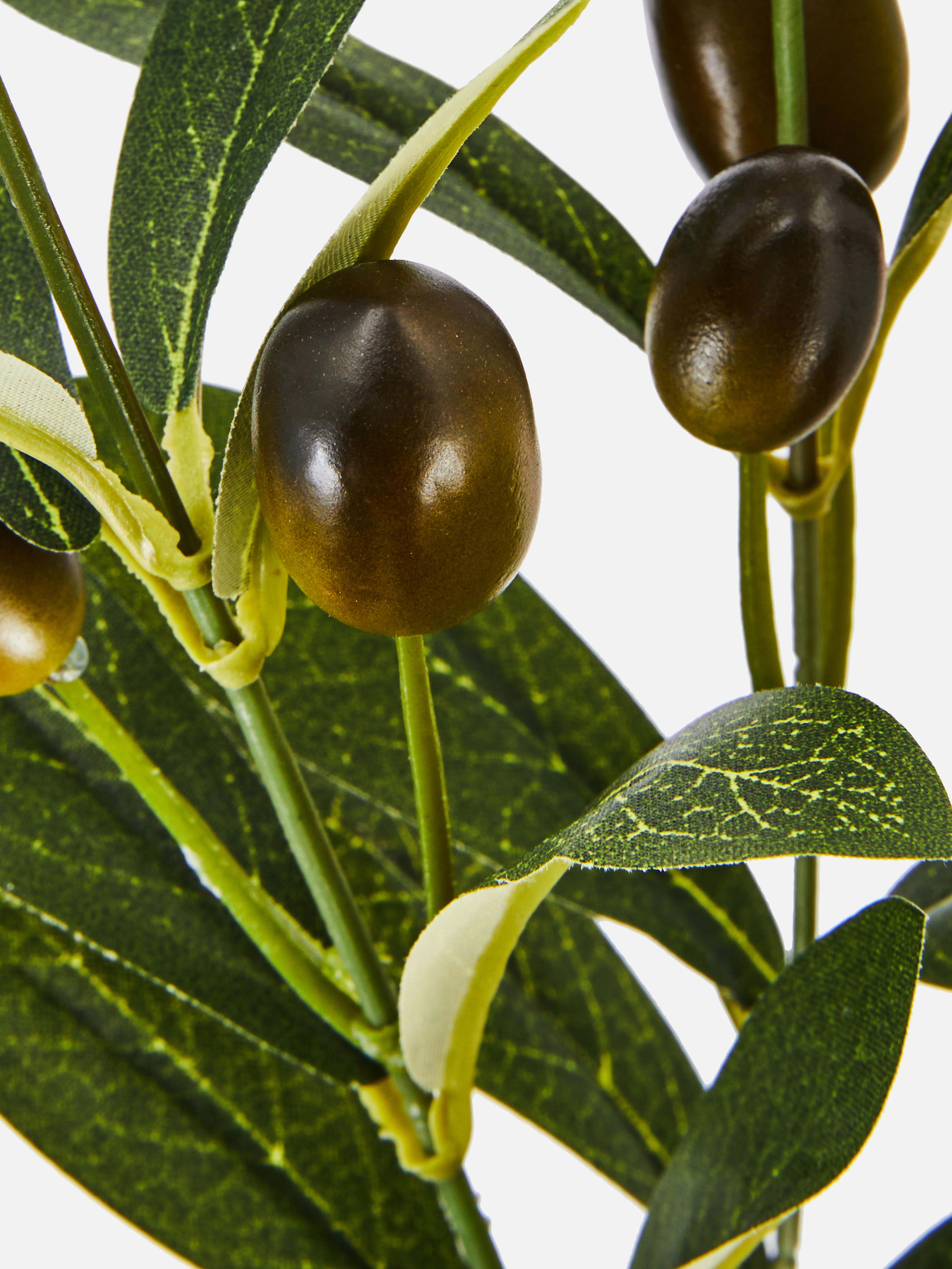 Faux Single Olive Branch