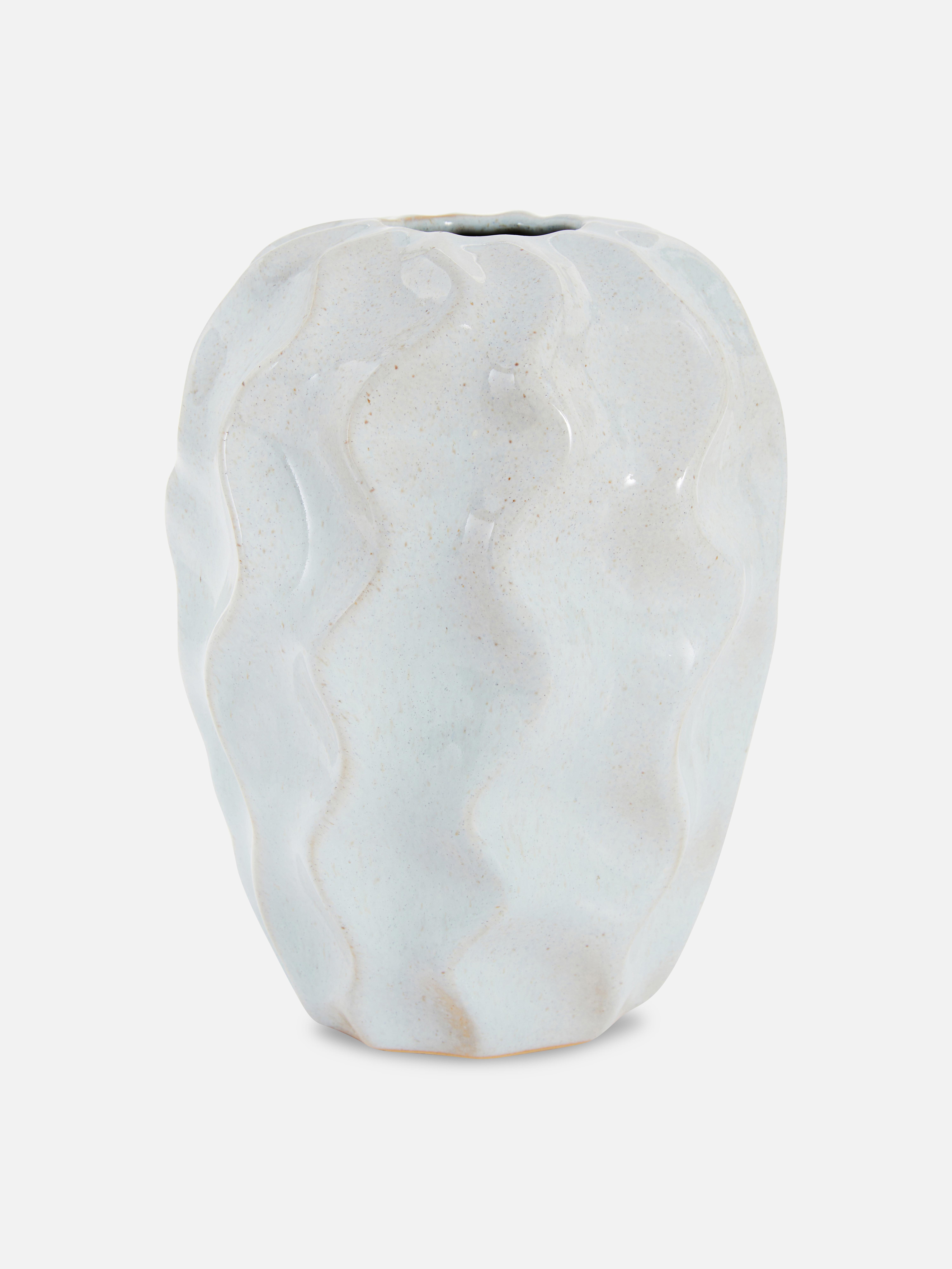 Wave Texture Round Vase
