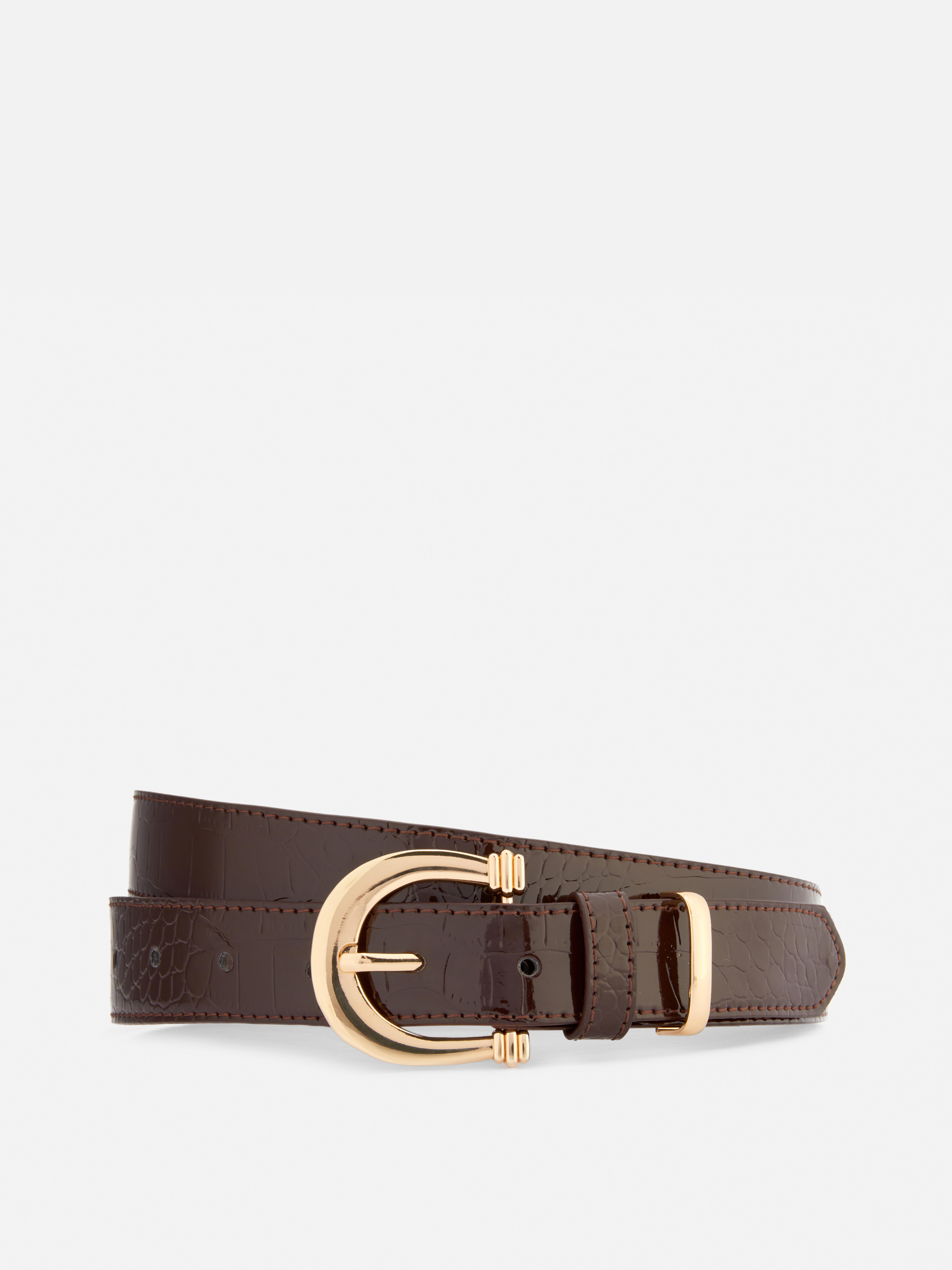 Ceinture à boucle en fer à cheval