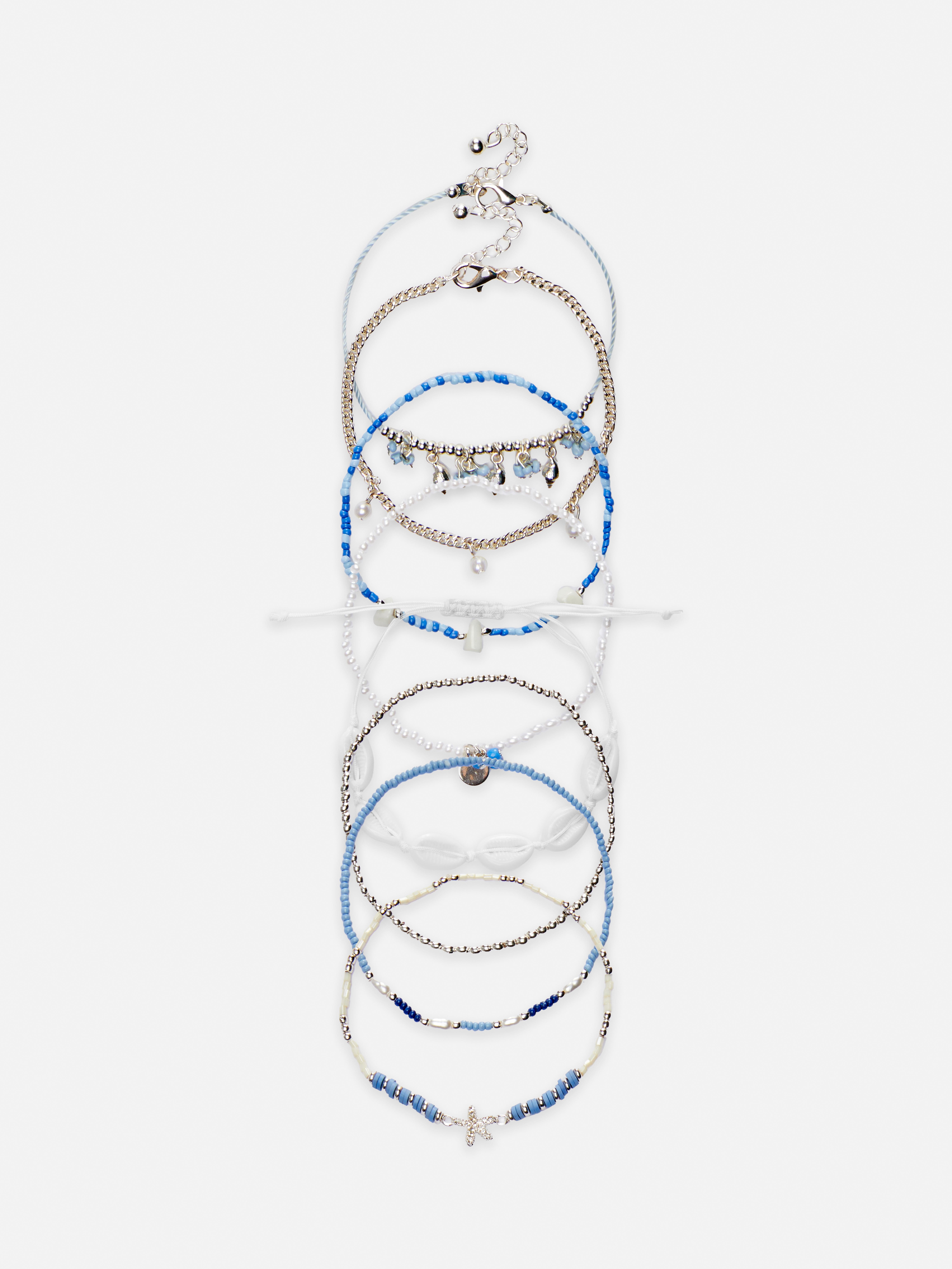 8-Pack Beaded Bracelets