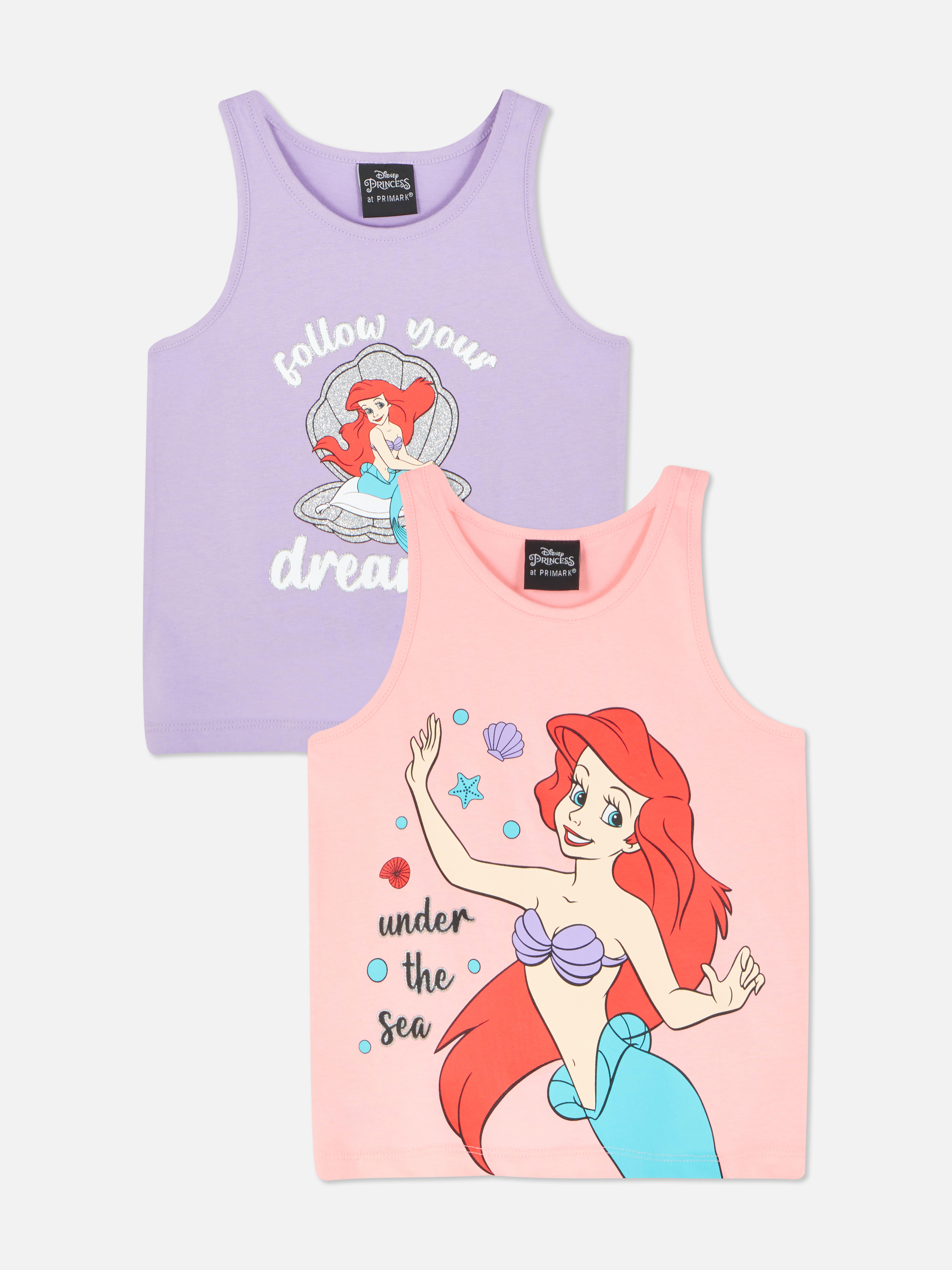 2pk Disney's The Little Mermaid Printed Vests