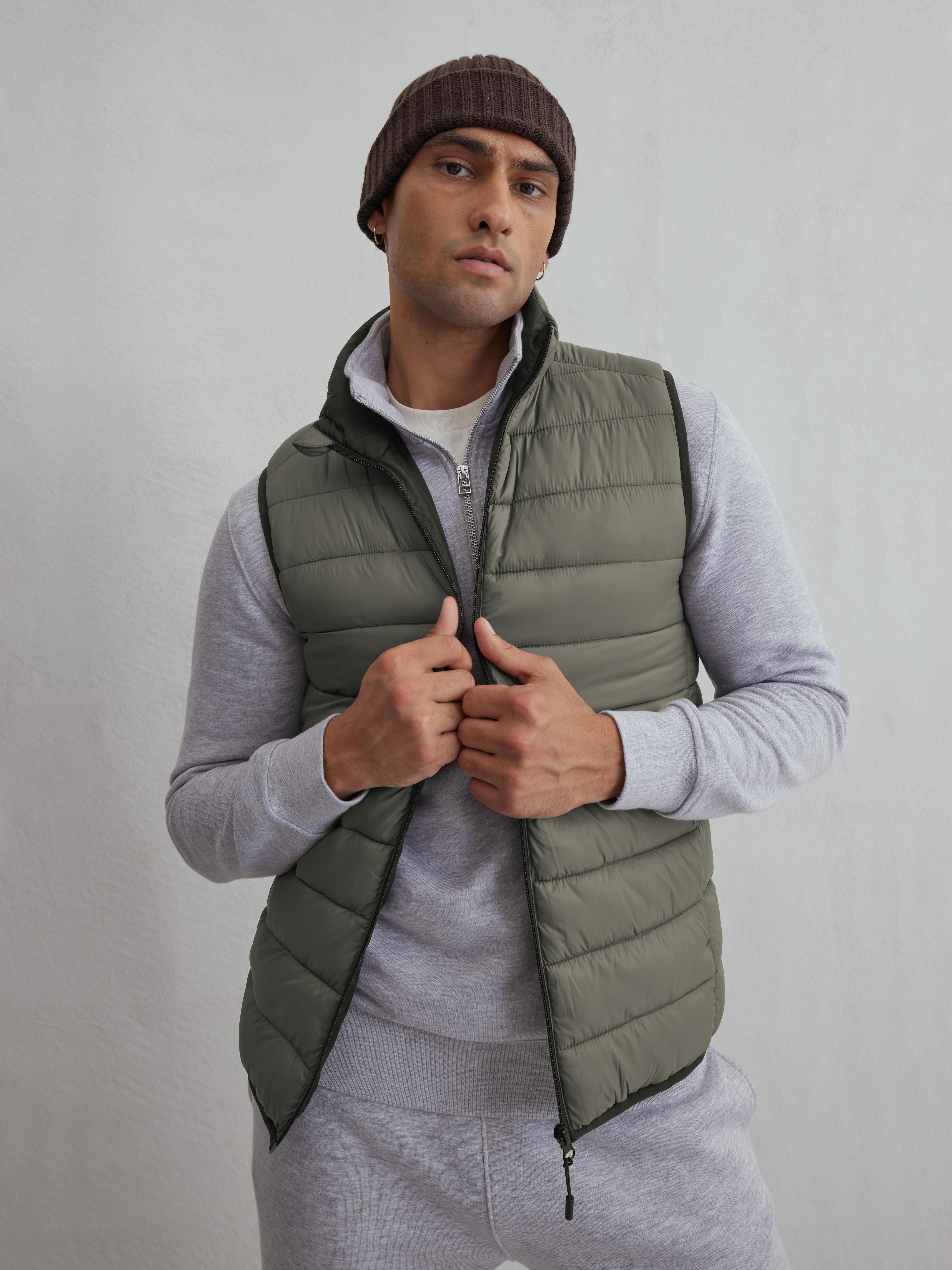 Gilet imbottito con zip