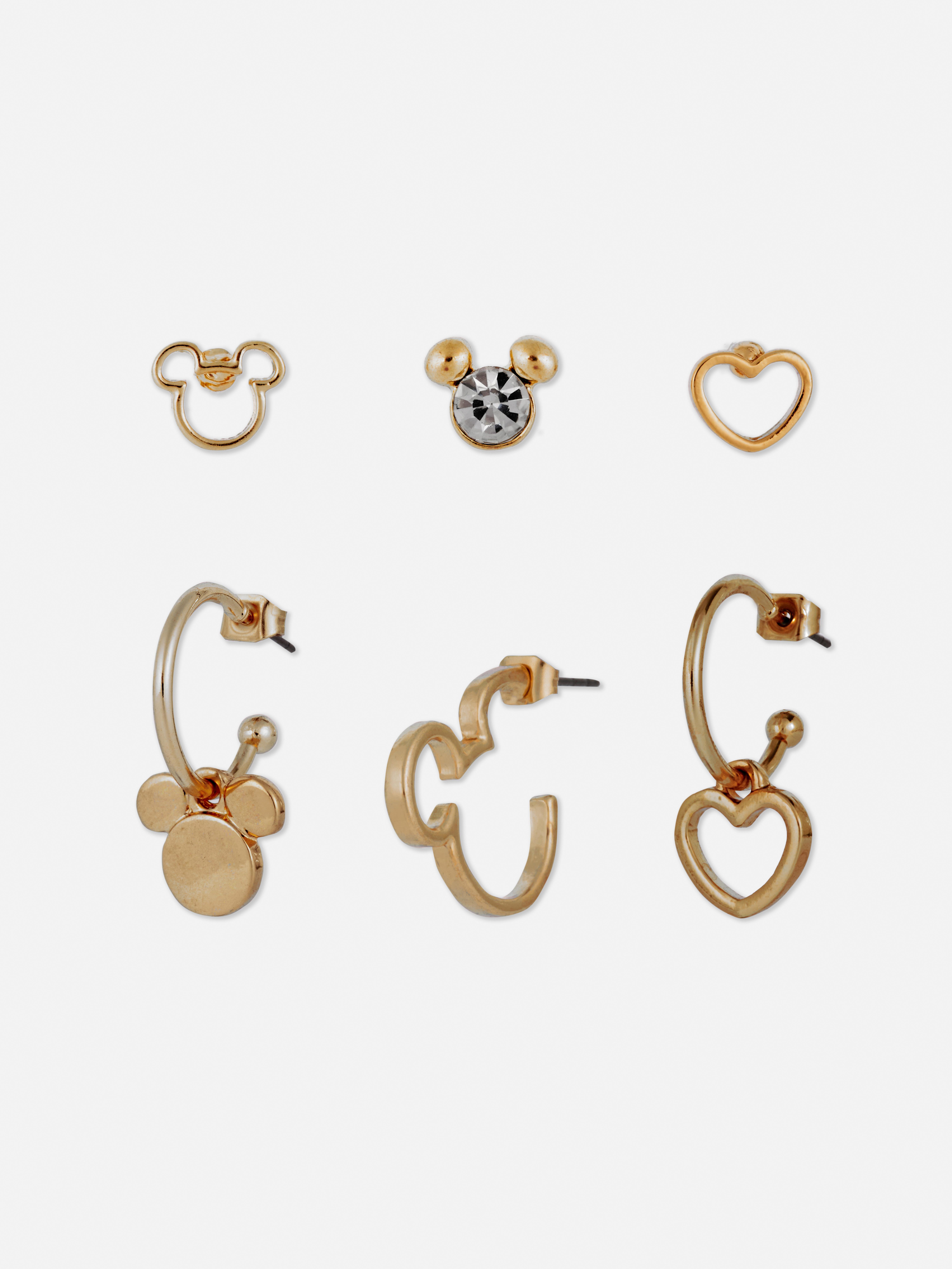 6pk Disney's Mickey Mouse Earrings