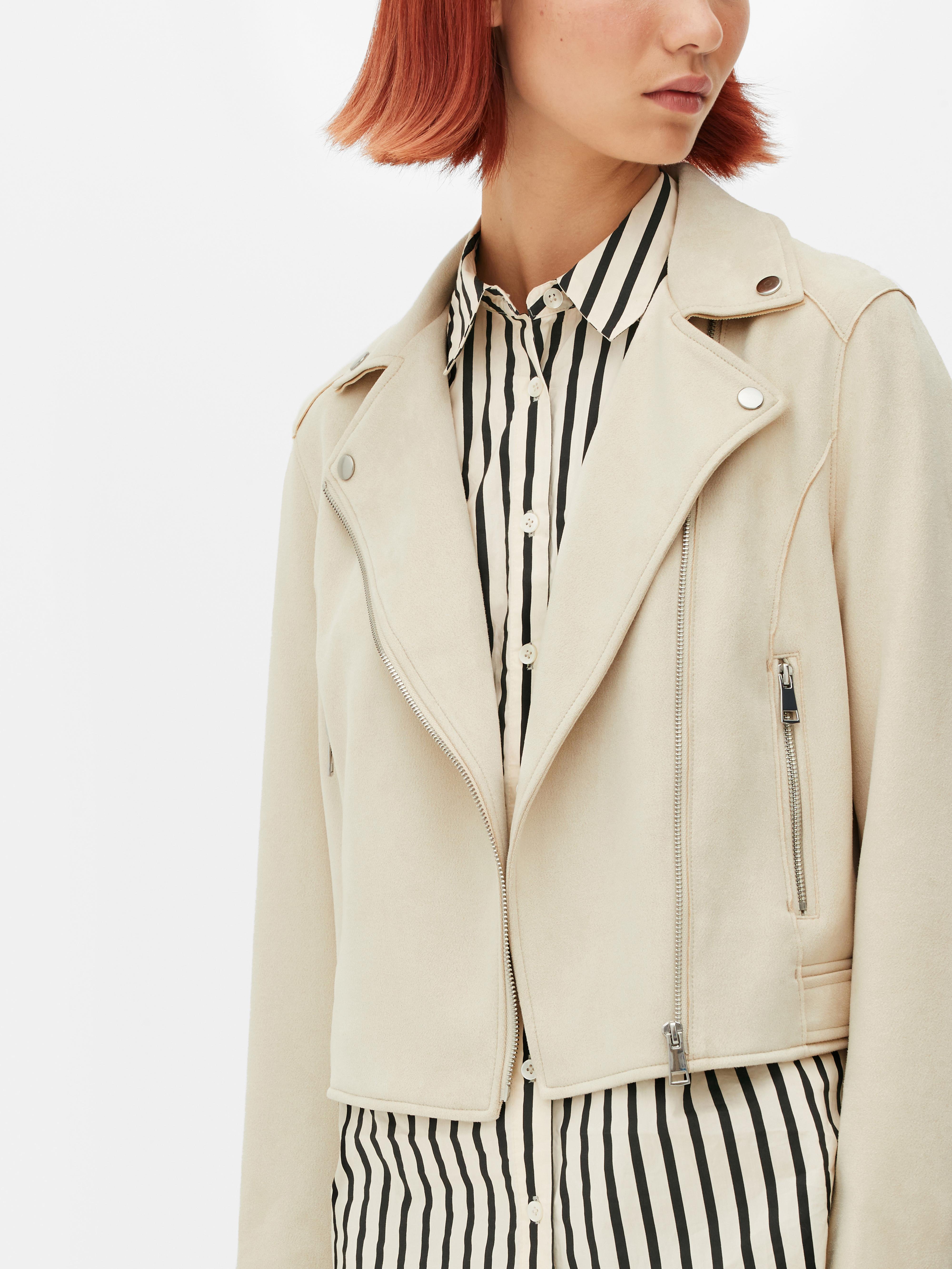 Faux Suede Biker Jacket | Primark