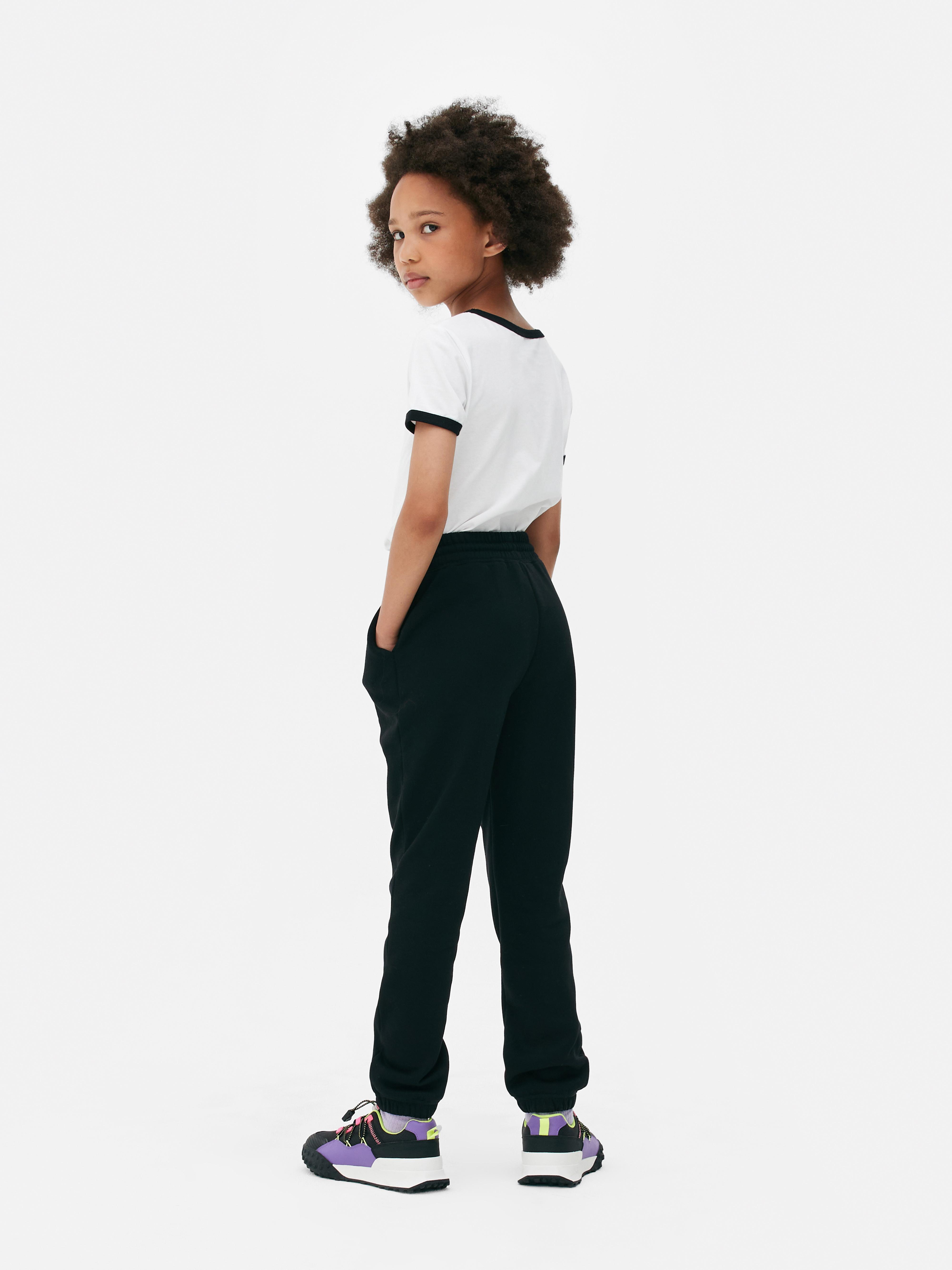 Pantaloni tuta bordo risvoltato e vita elasticizzata