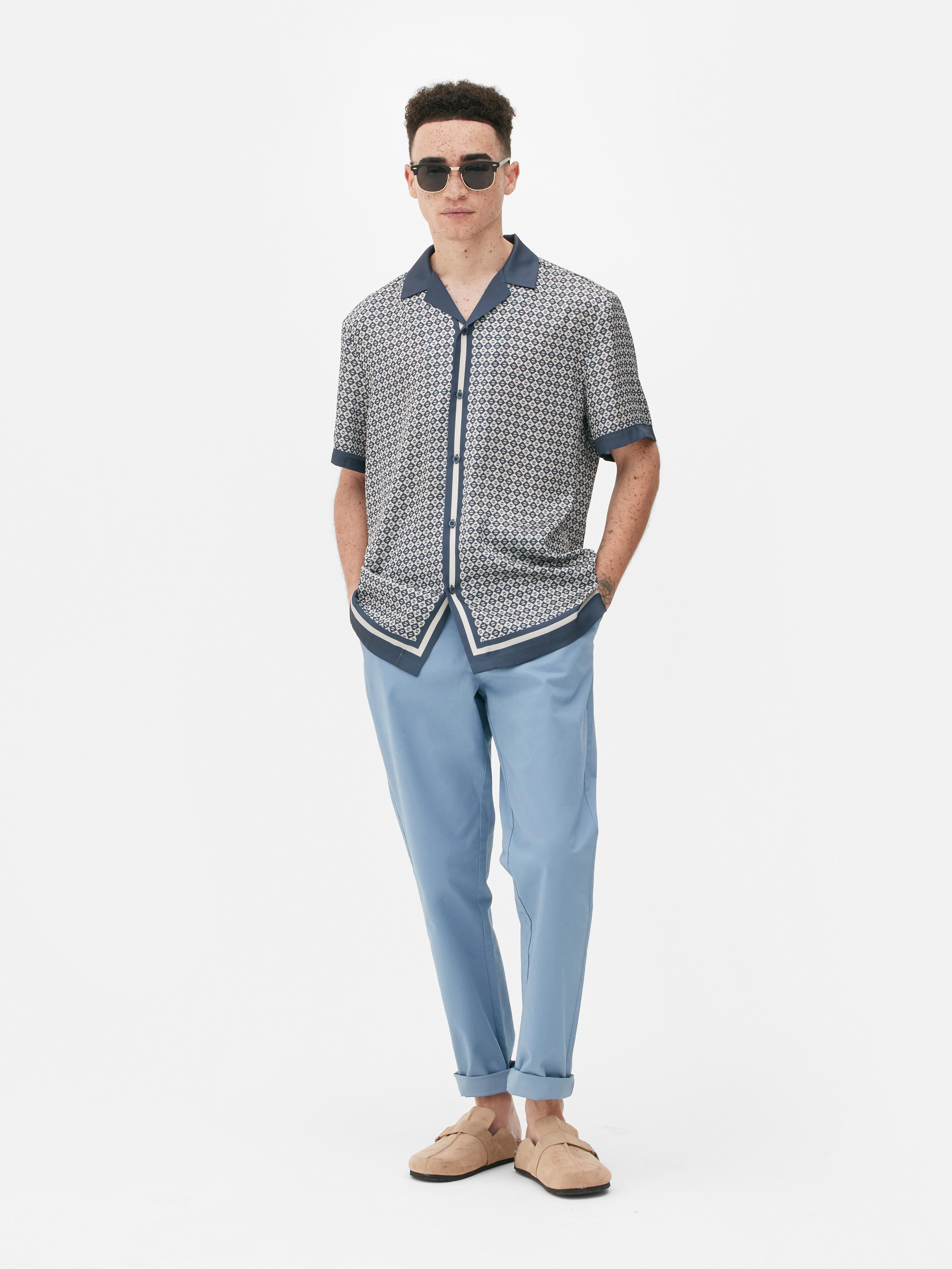 Kem Bordered Geometric Shirt