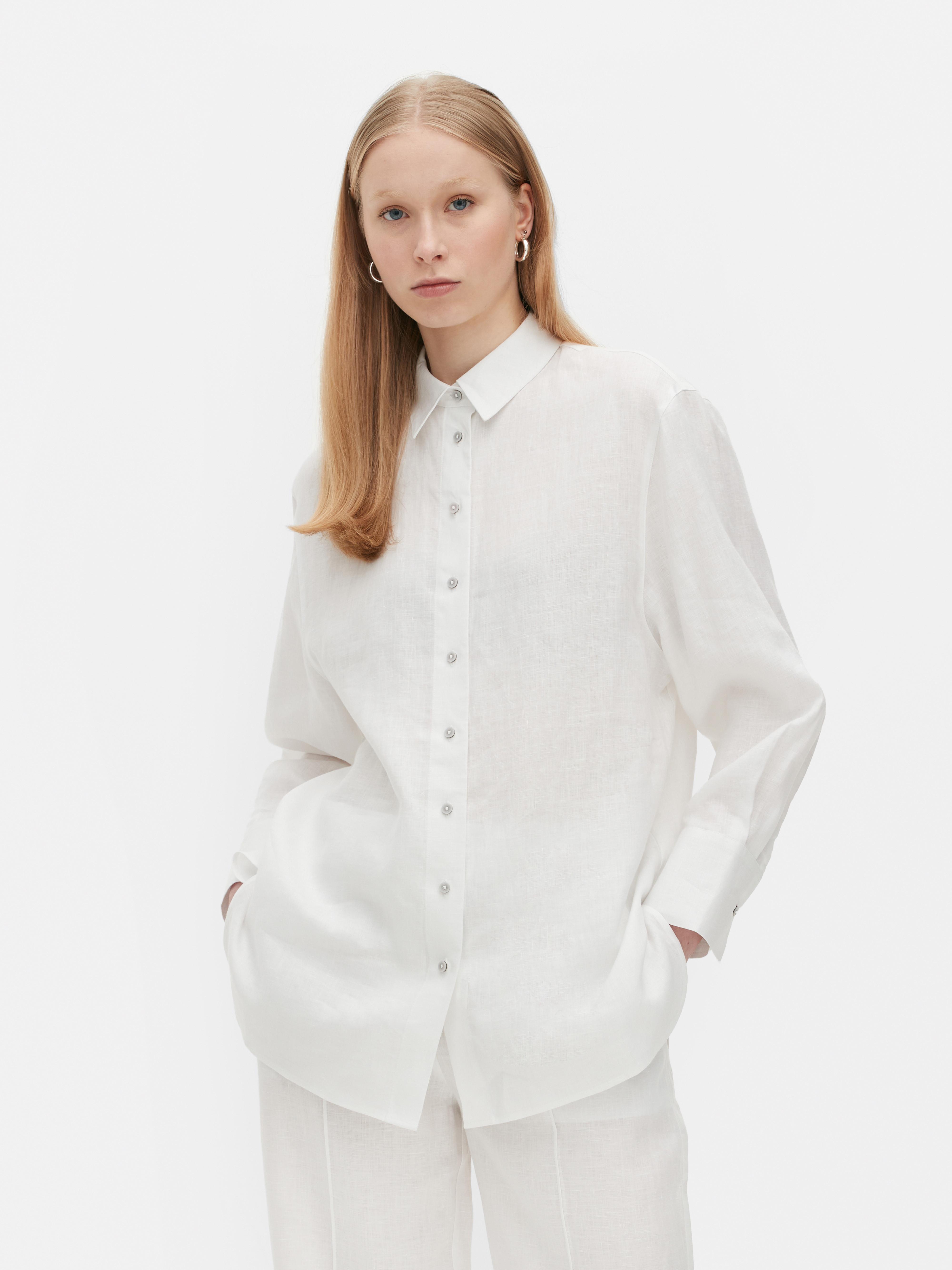 The Edit Long Sleeve Linen Shirt | Penneys