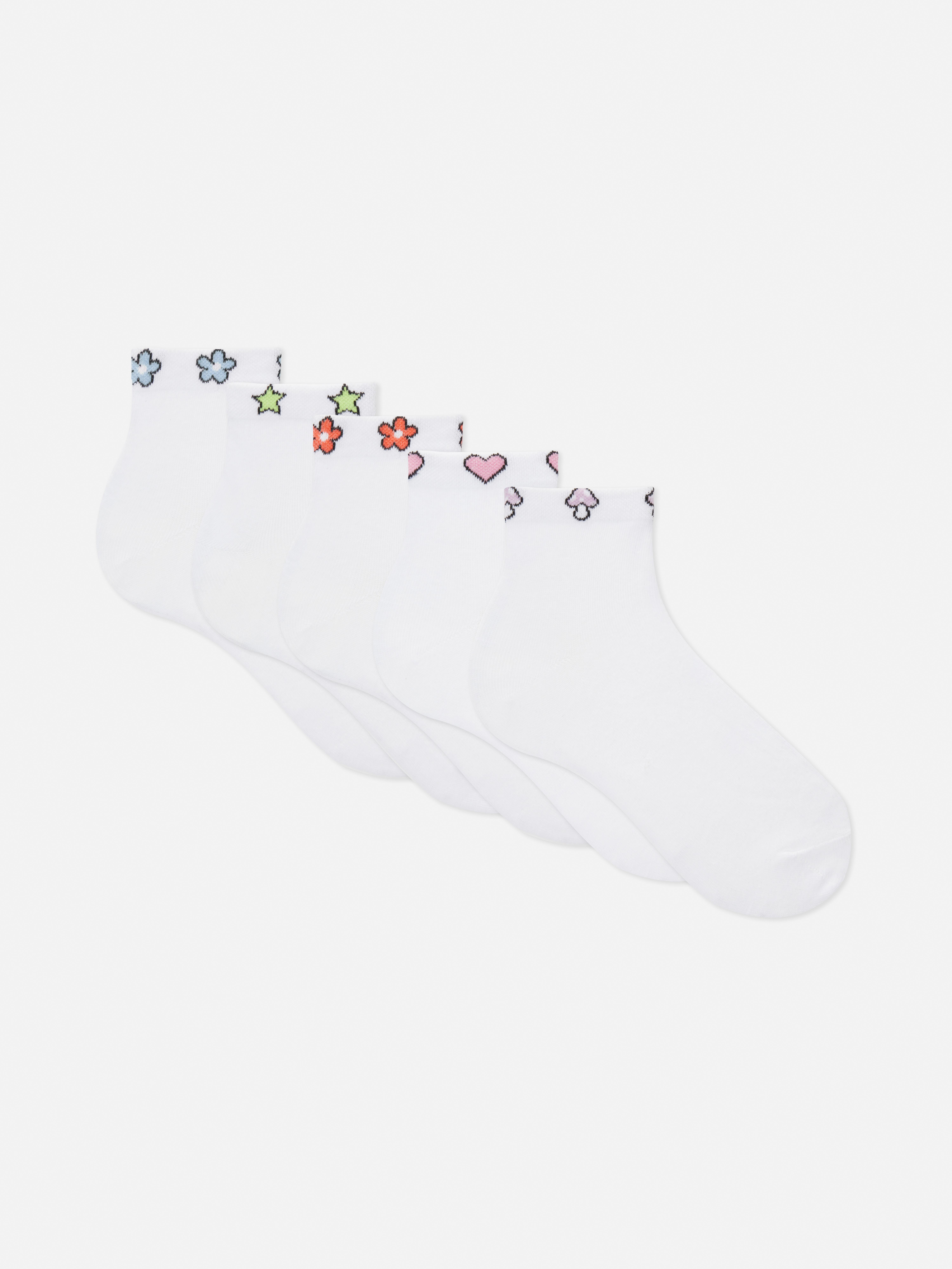 Pack de pares calcetines tobilleros con motivos | Primark