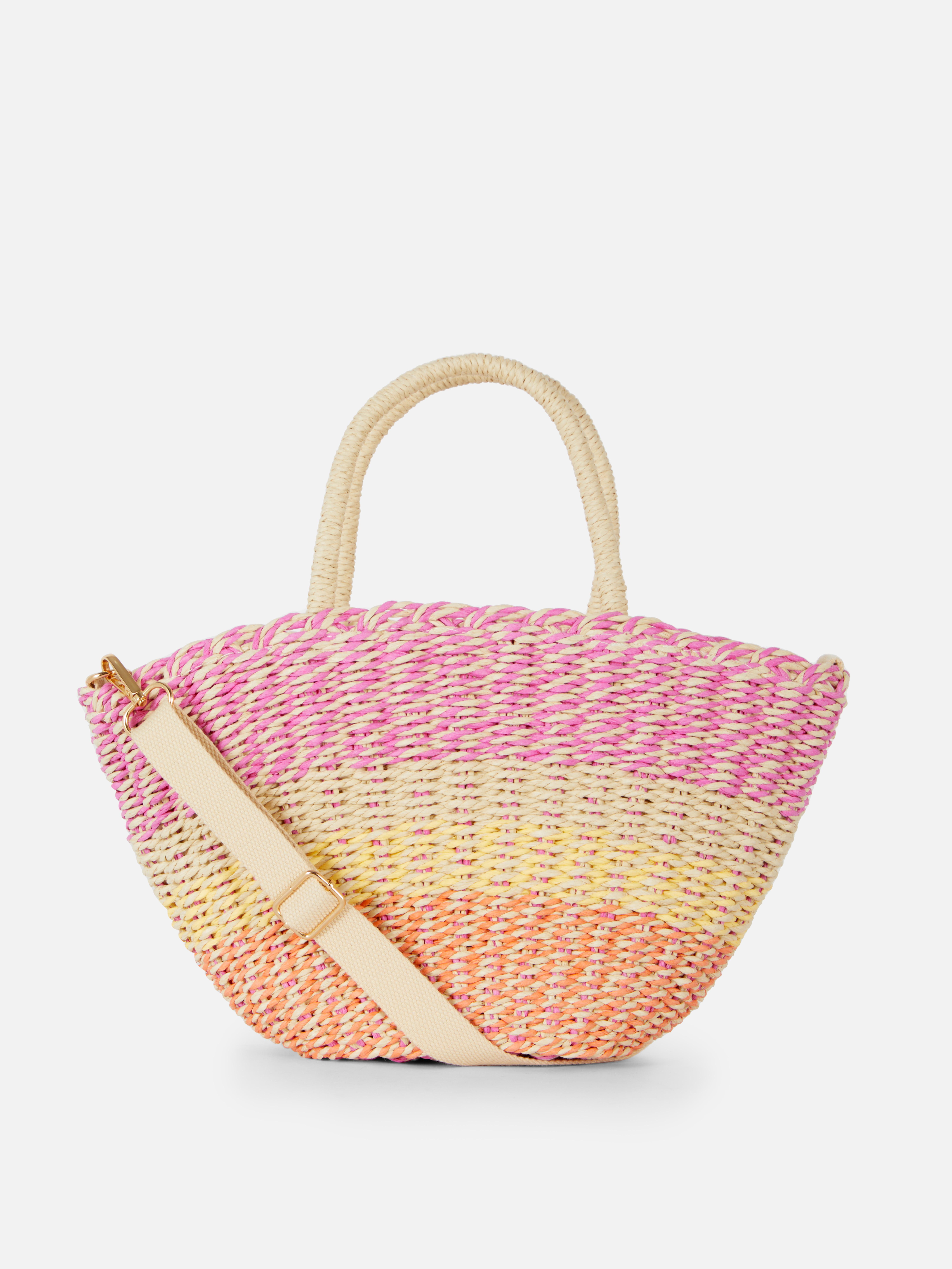 Mini Straw Bucket Crossbody Bag Penneys
