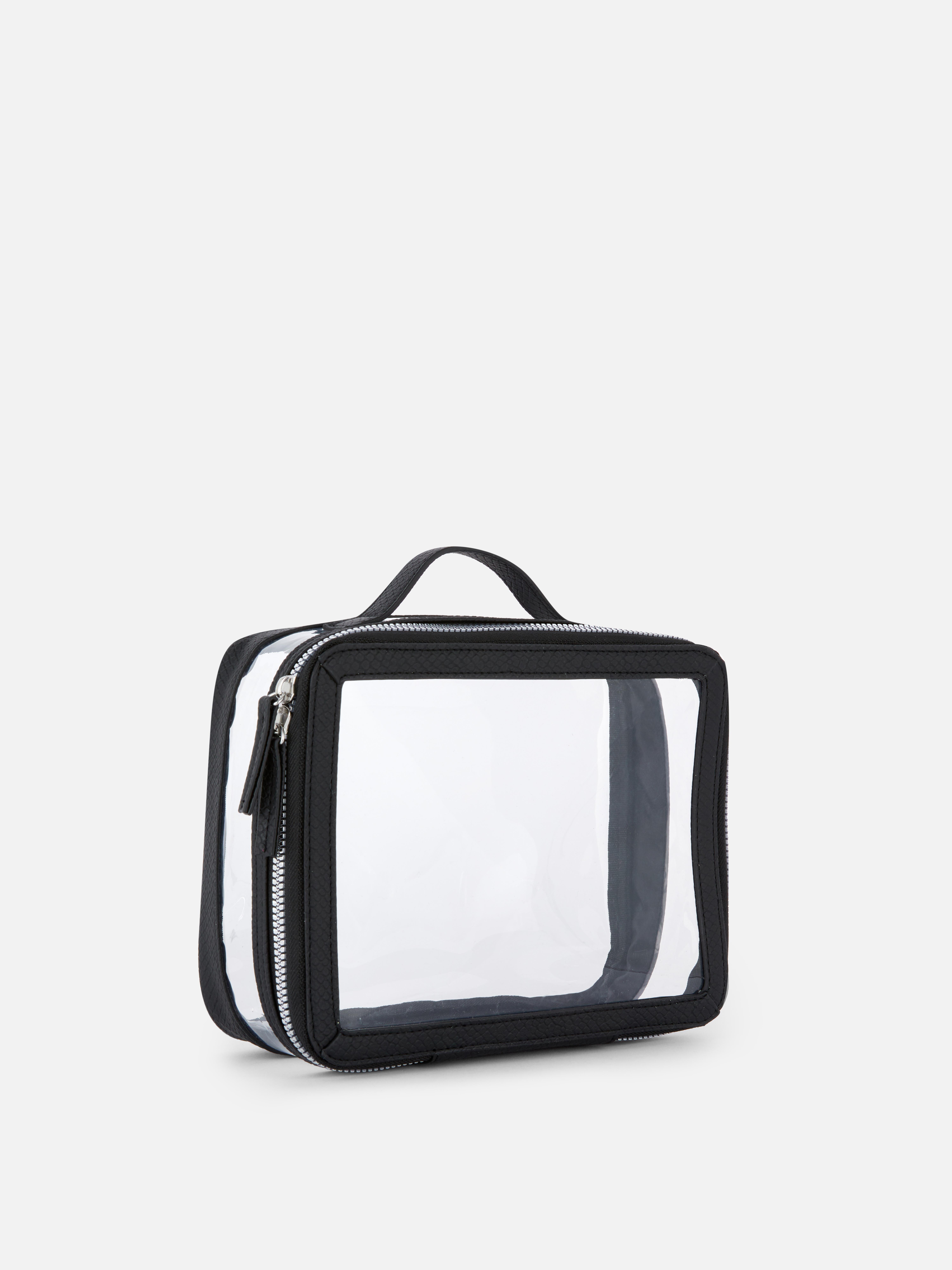 Transparent Square Toiletry Bag