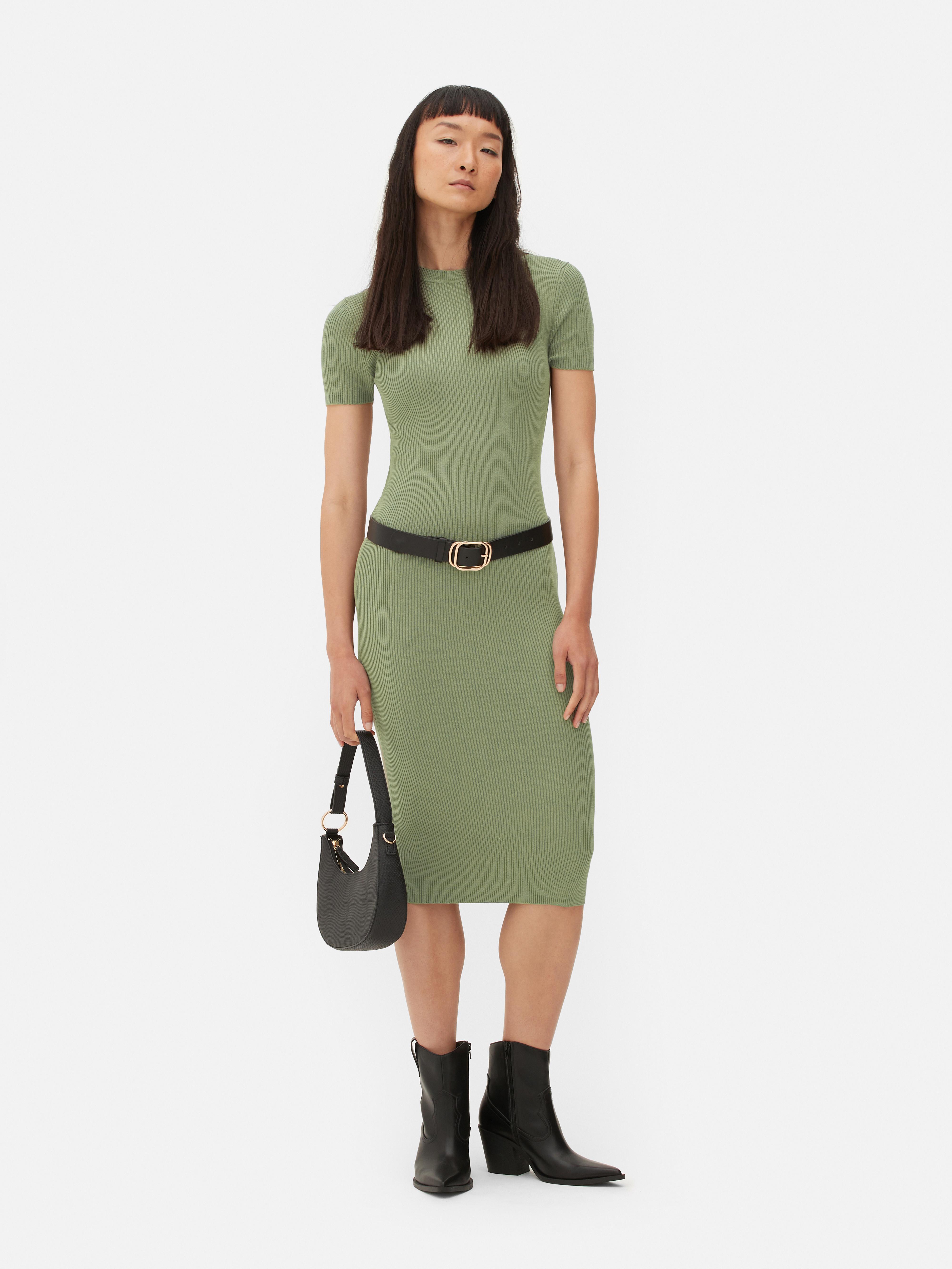 Primark green 2025 midi dress