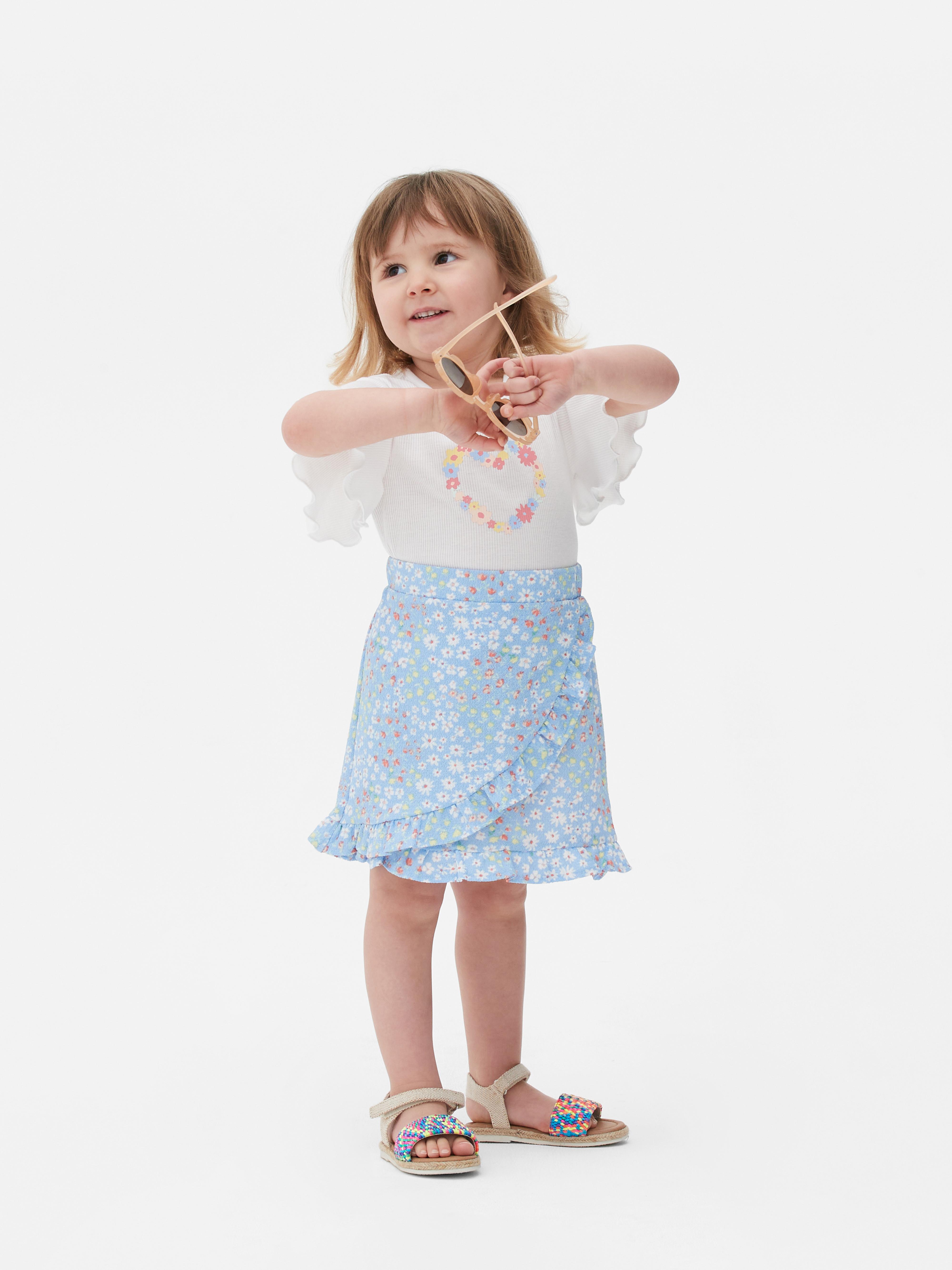Ruffle Top and Skirt Set