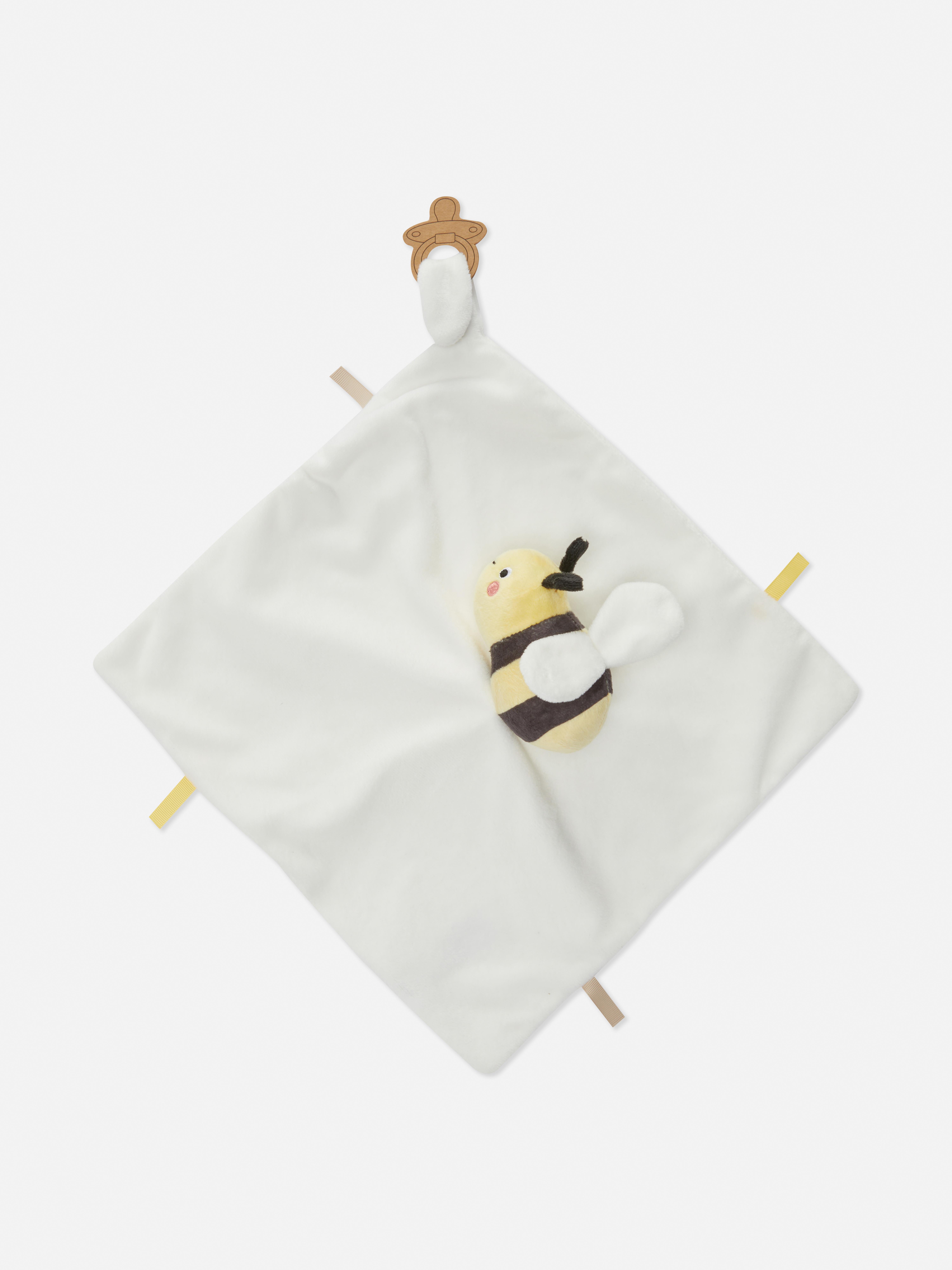 Bee Fleece Comforter Yellow