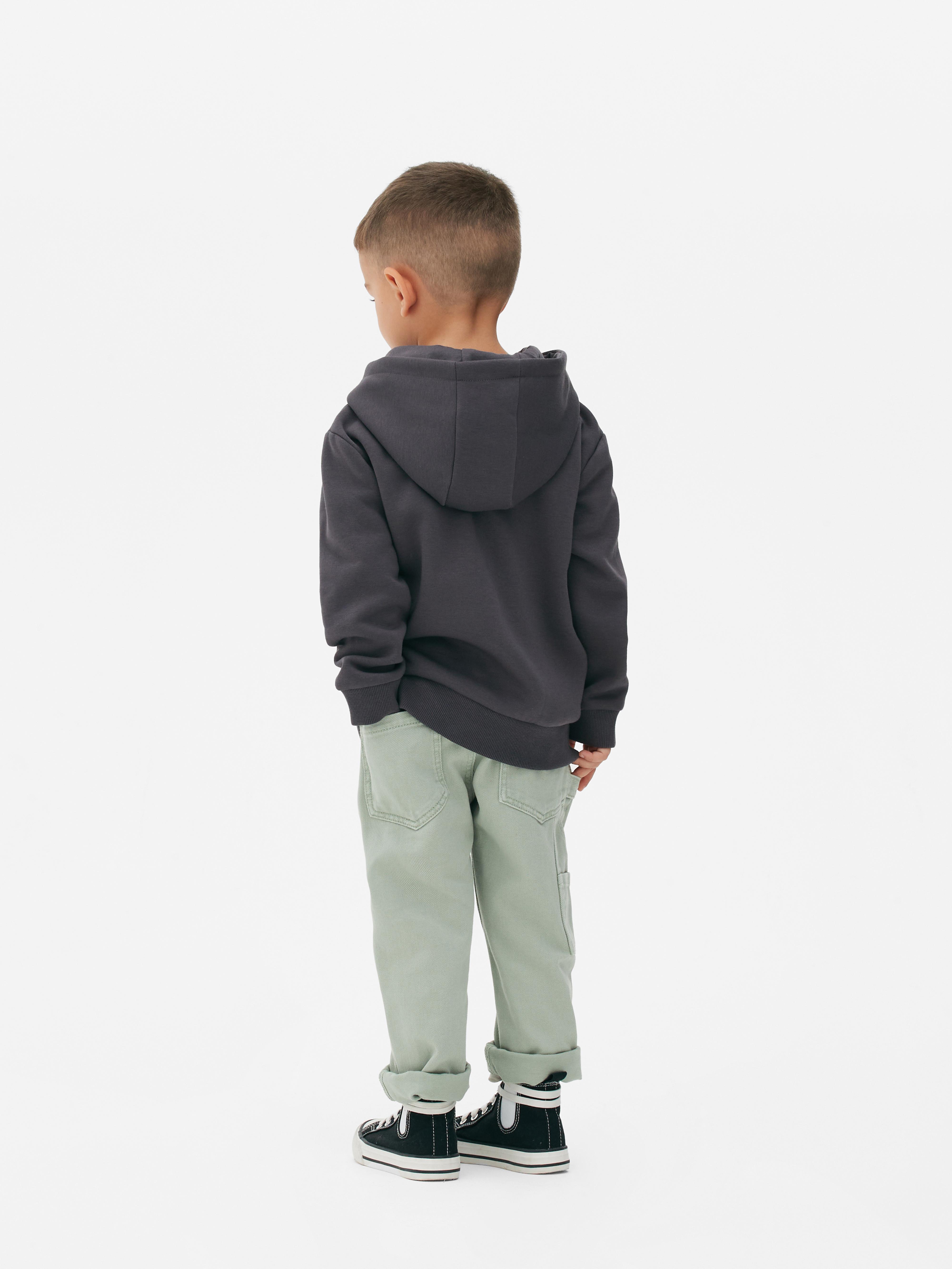 Boys Charcoal Graphic Print Hoodie Primark
