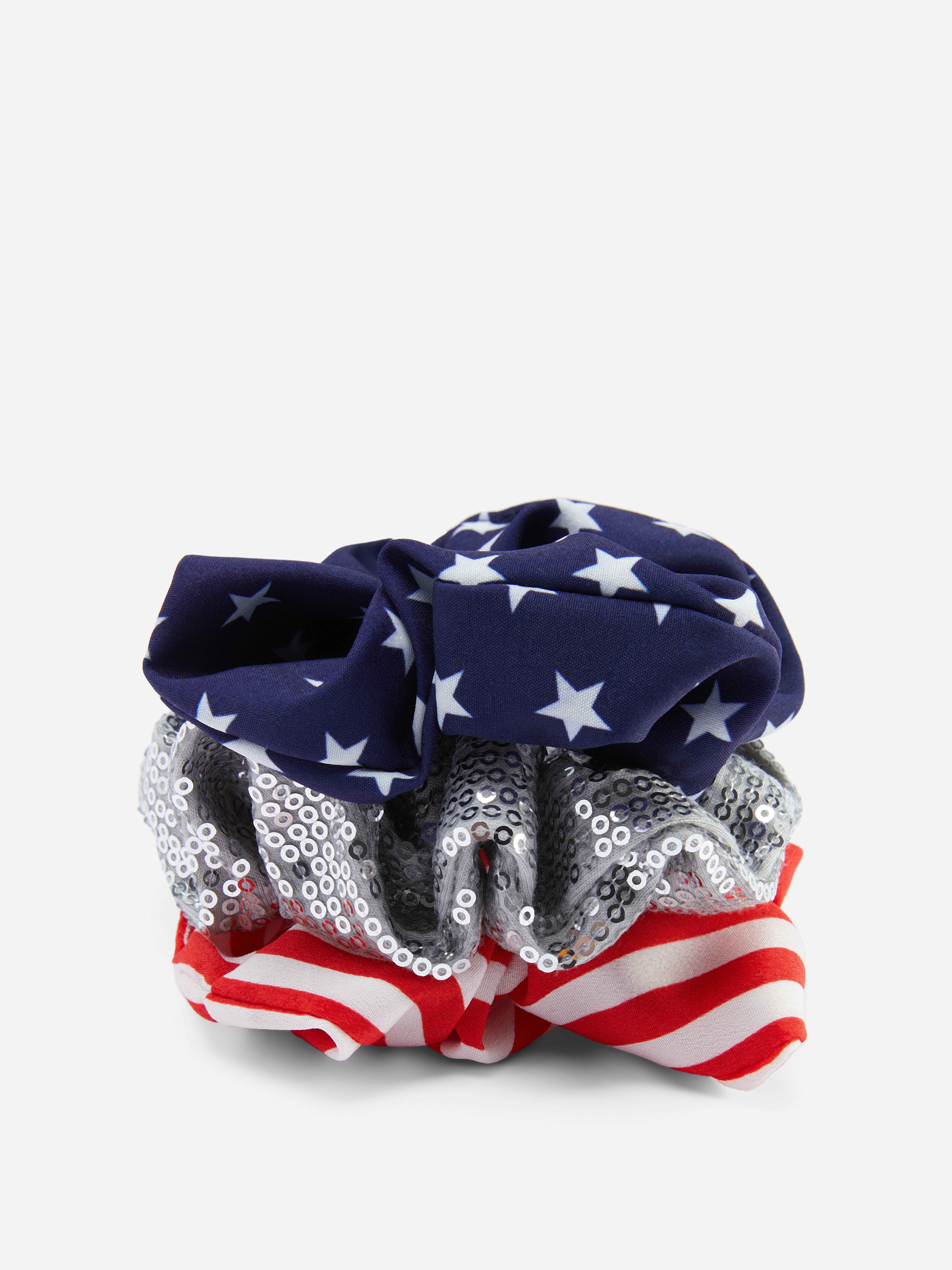 3-Pack 4th of July Scrunchies