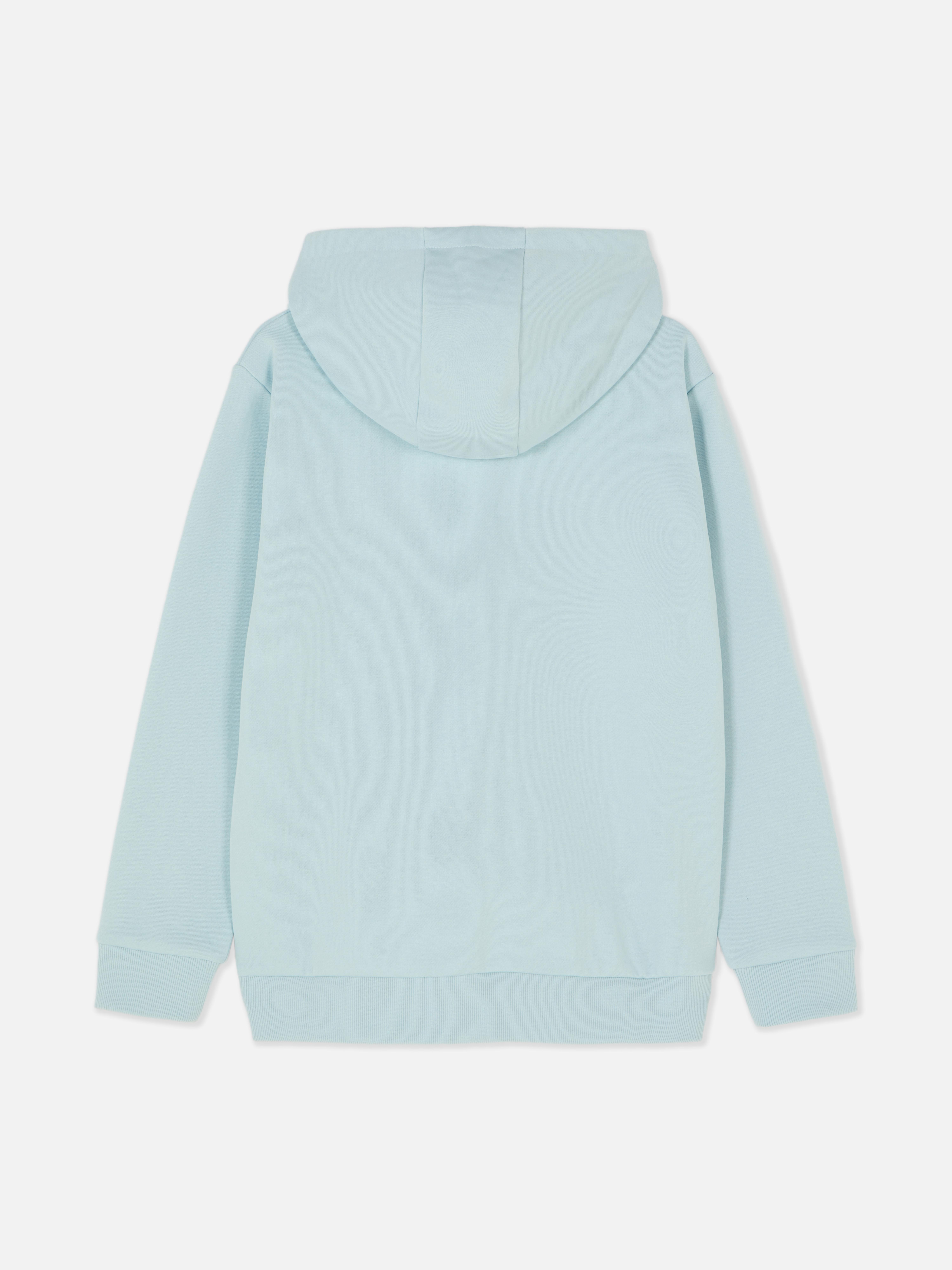 Boys Light Blue Graphic Front Hoodie Primark