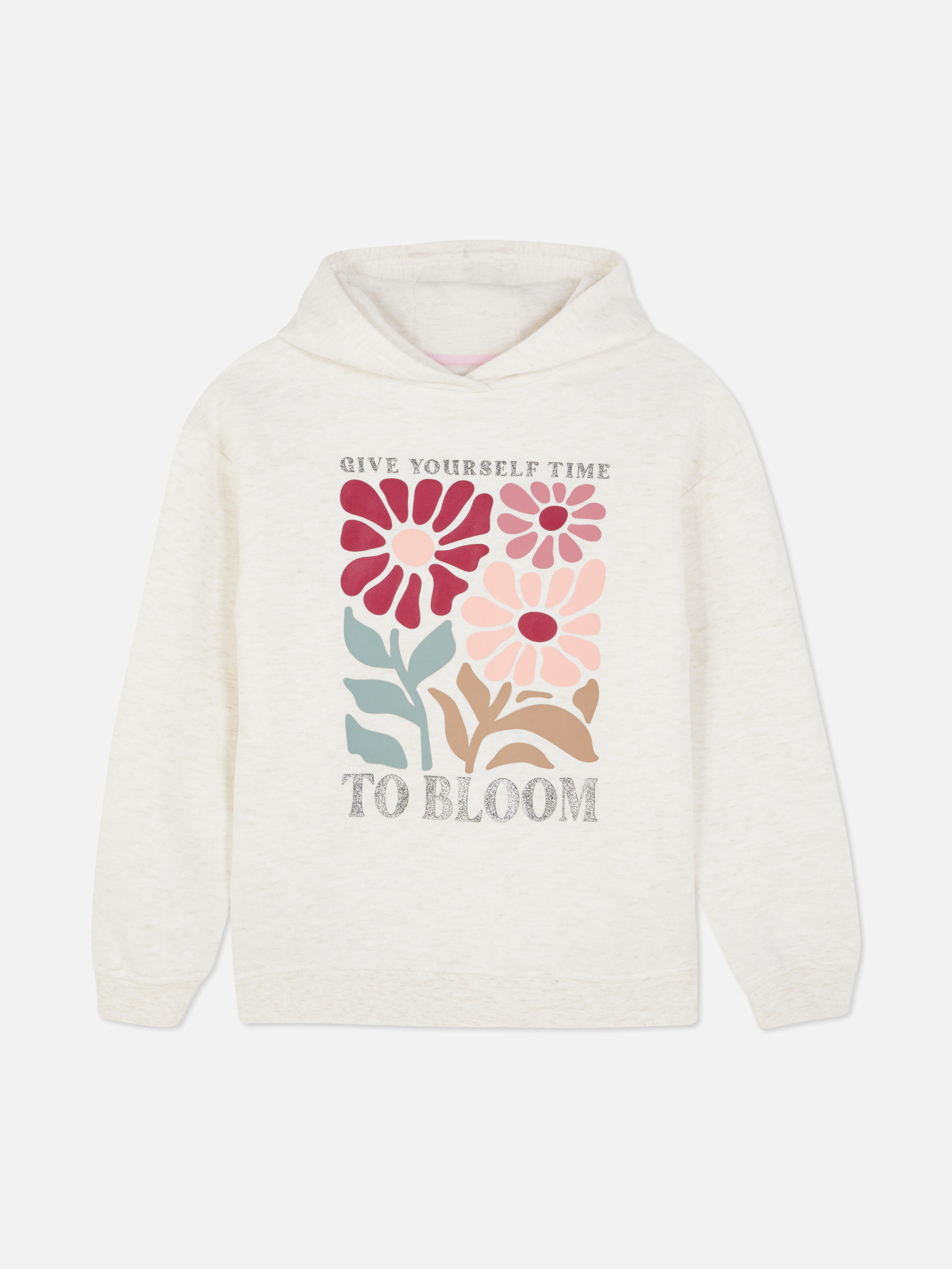 Hoodie met lange mouwen en print