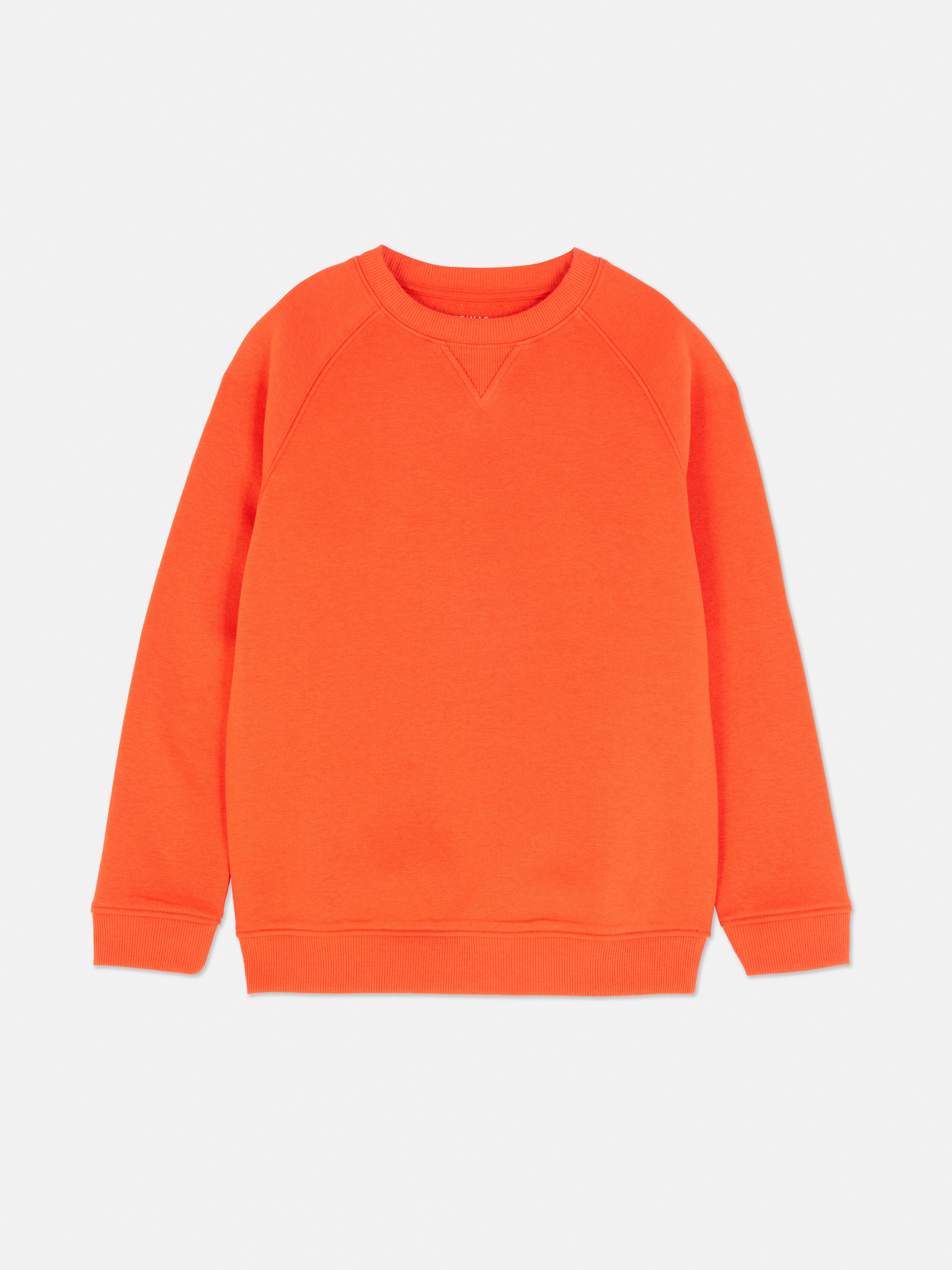 Boys Orange Essential Crew Neck Sweatshirt
