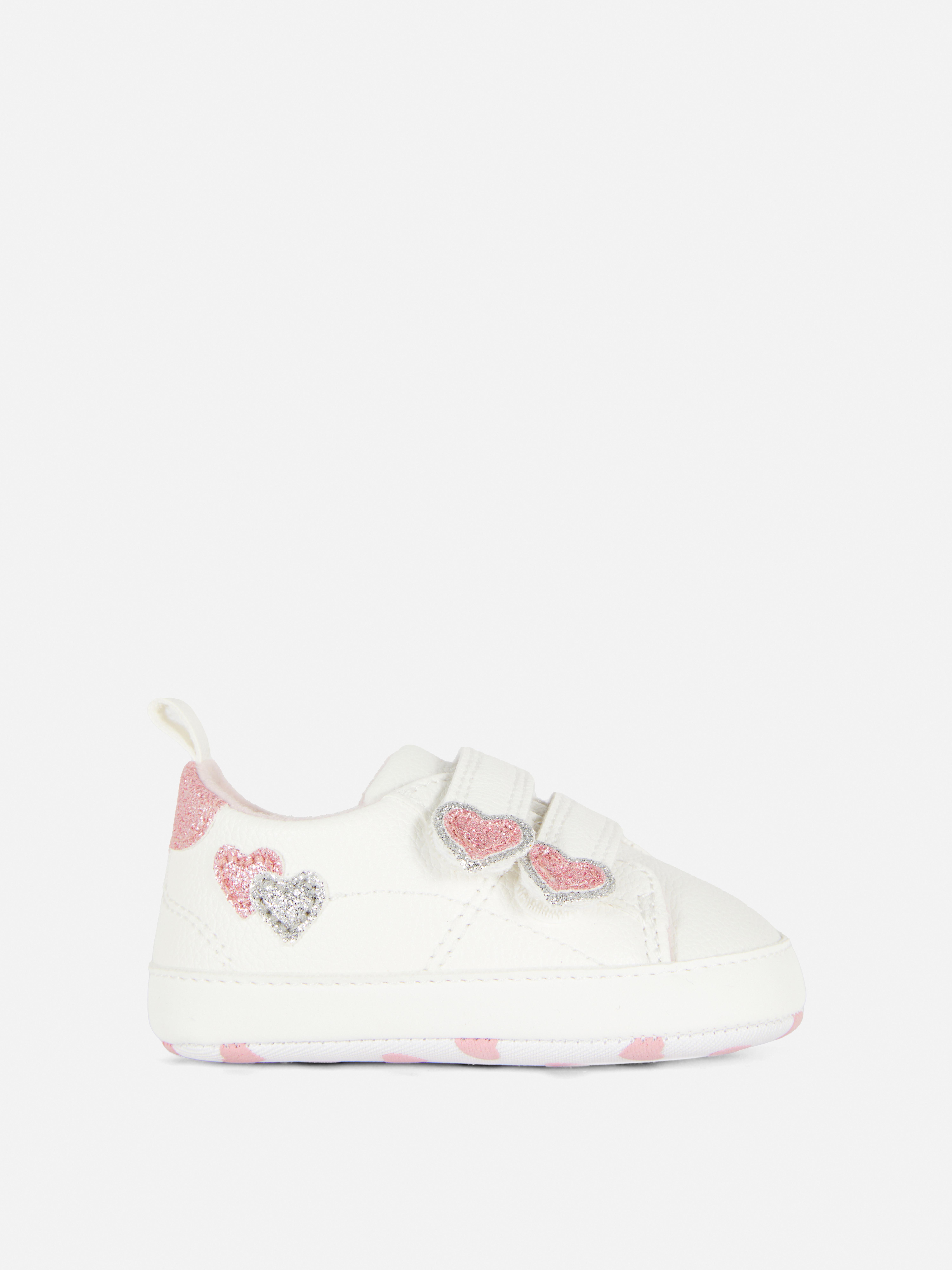 Glitter Heart Low-Top Trainers