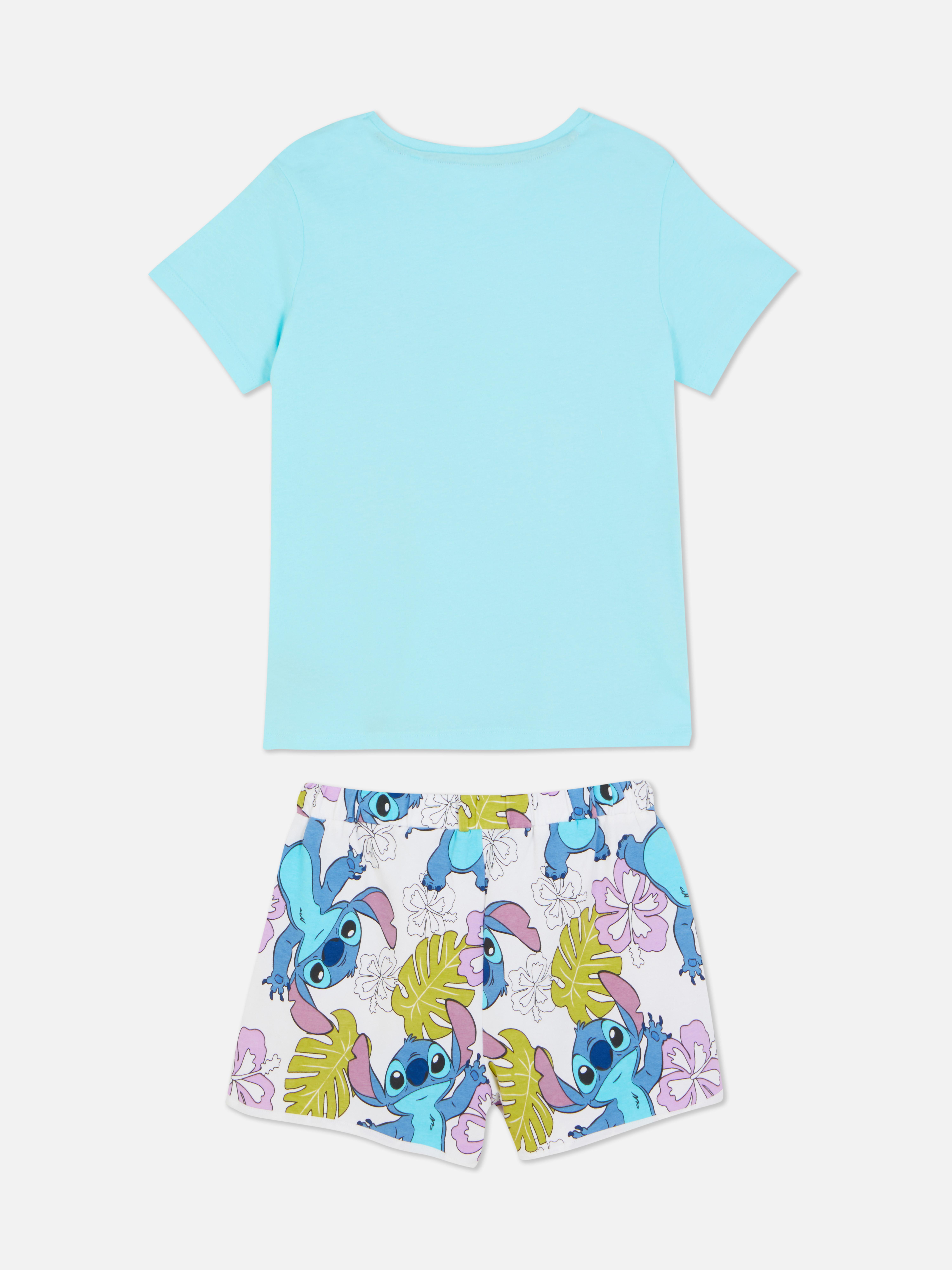 7-15yrs | Disney's Stitch T-Shirt and Running Shorts Set