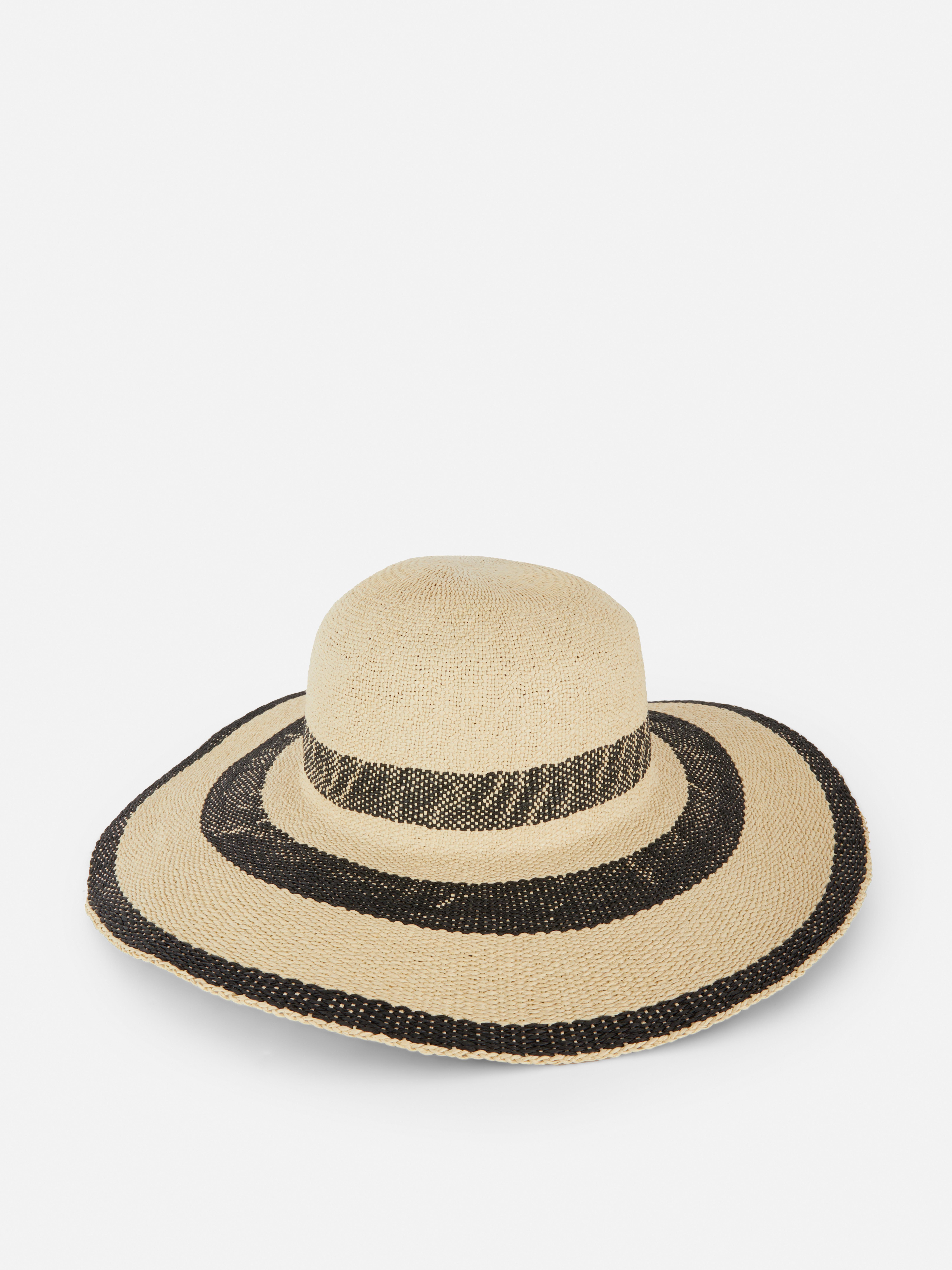 Sombrero de paja a rayas