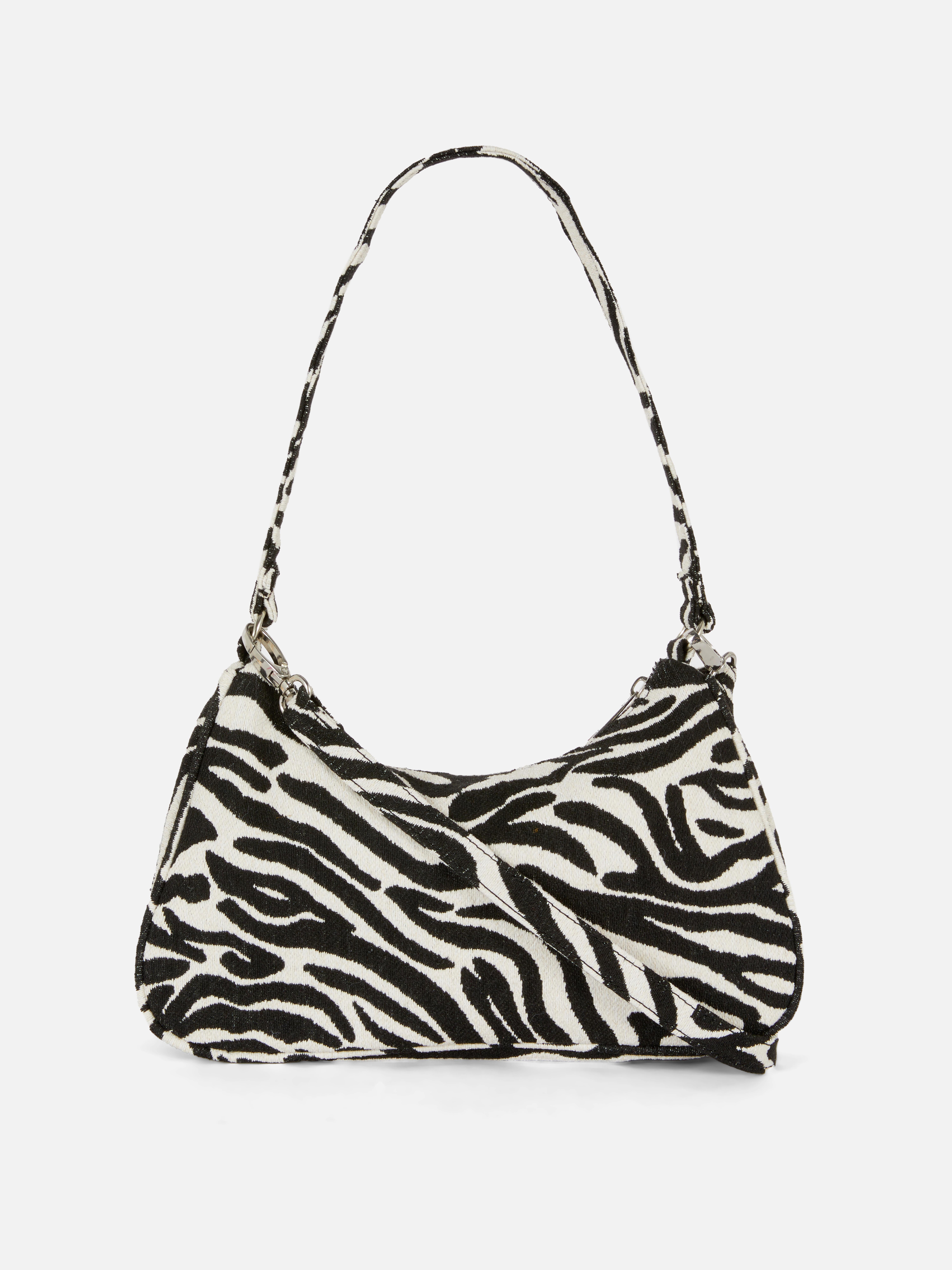Zebra Jacquard Shoulder Bag Penneys