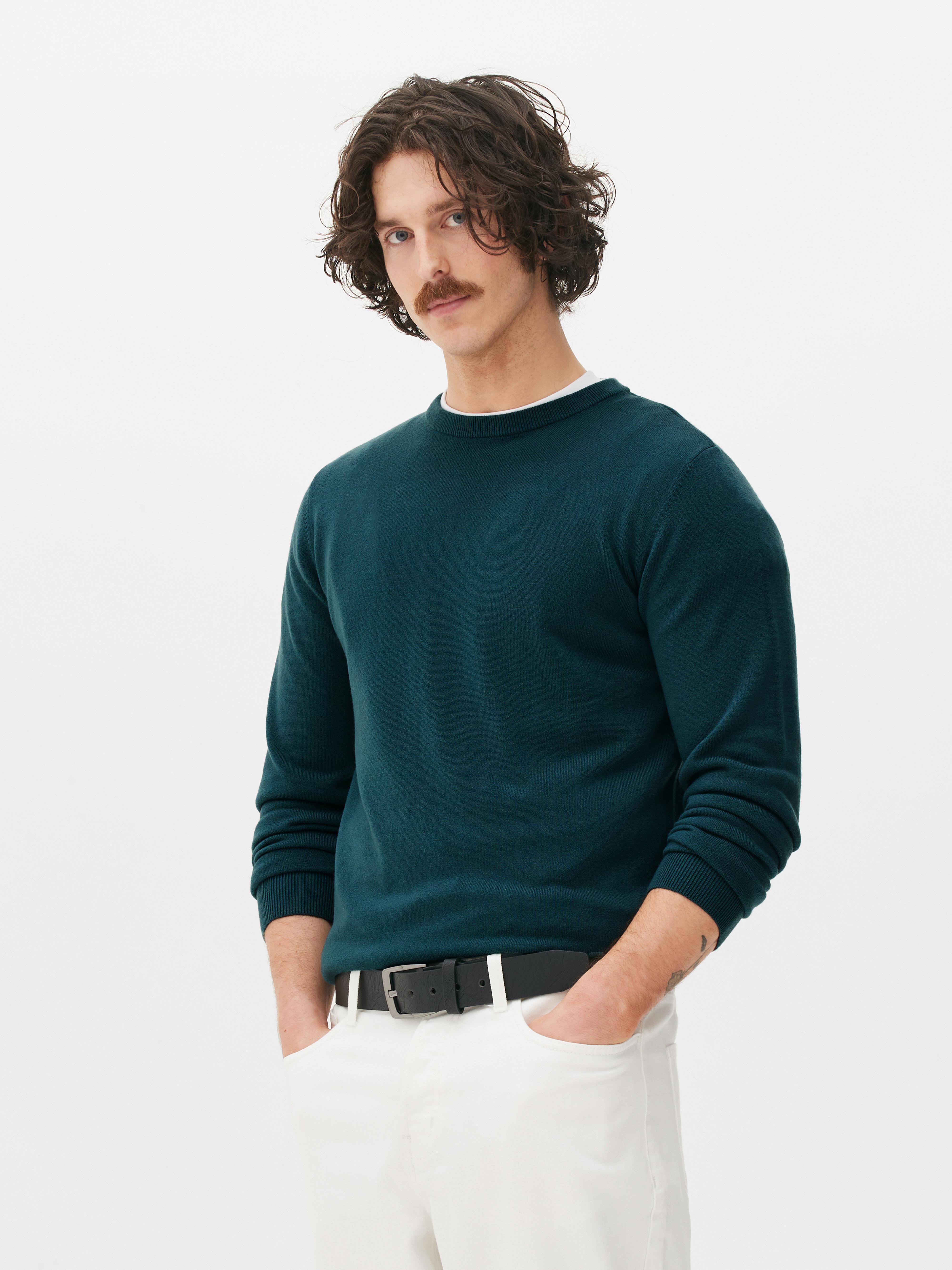 Men's polo neck outlet jumpers primark