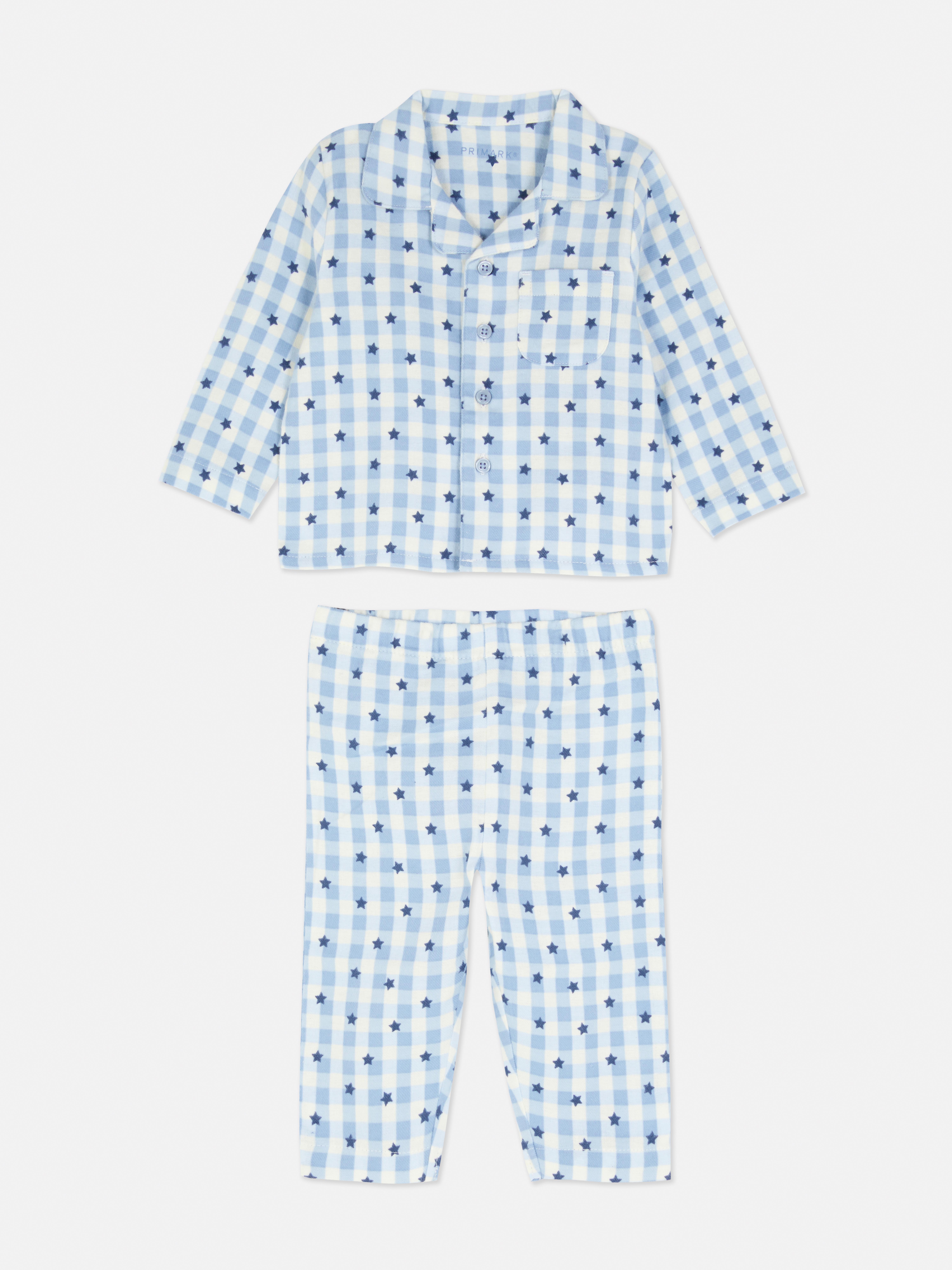 Check Star Print Pyjamas