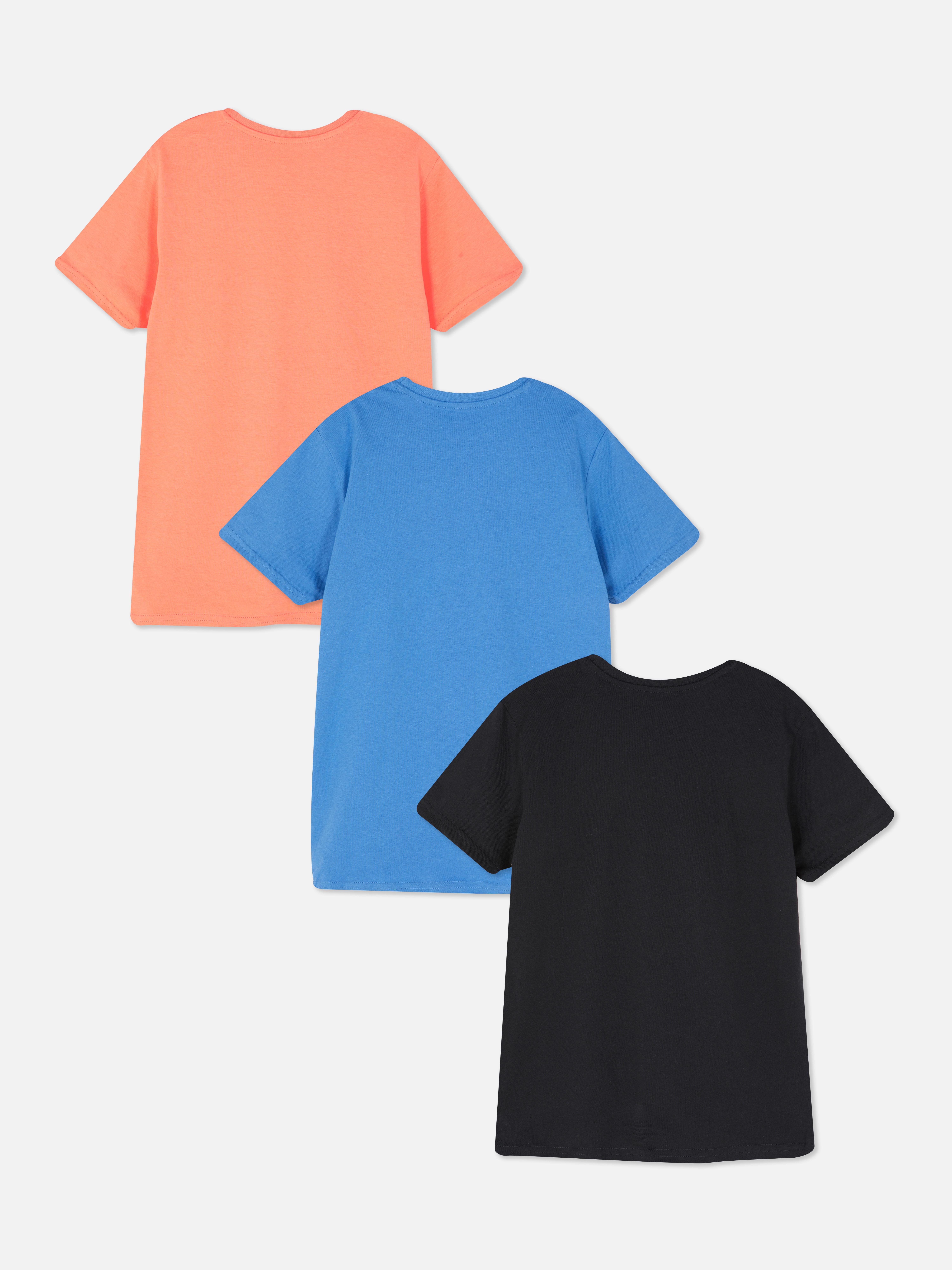 3pk Printed Short Sleeve T-Shirts
