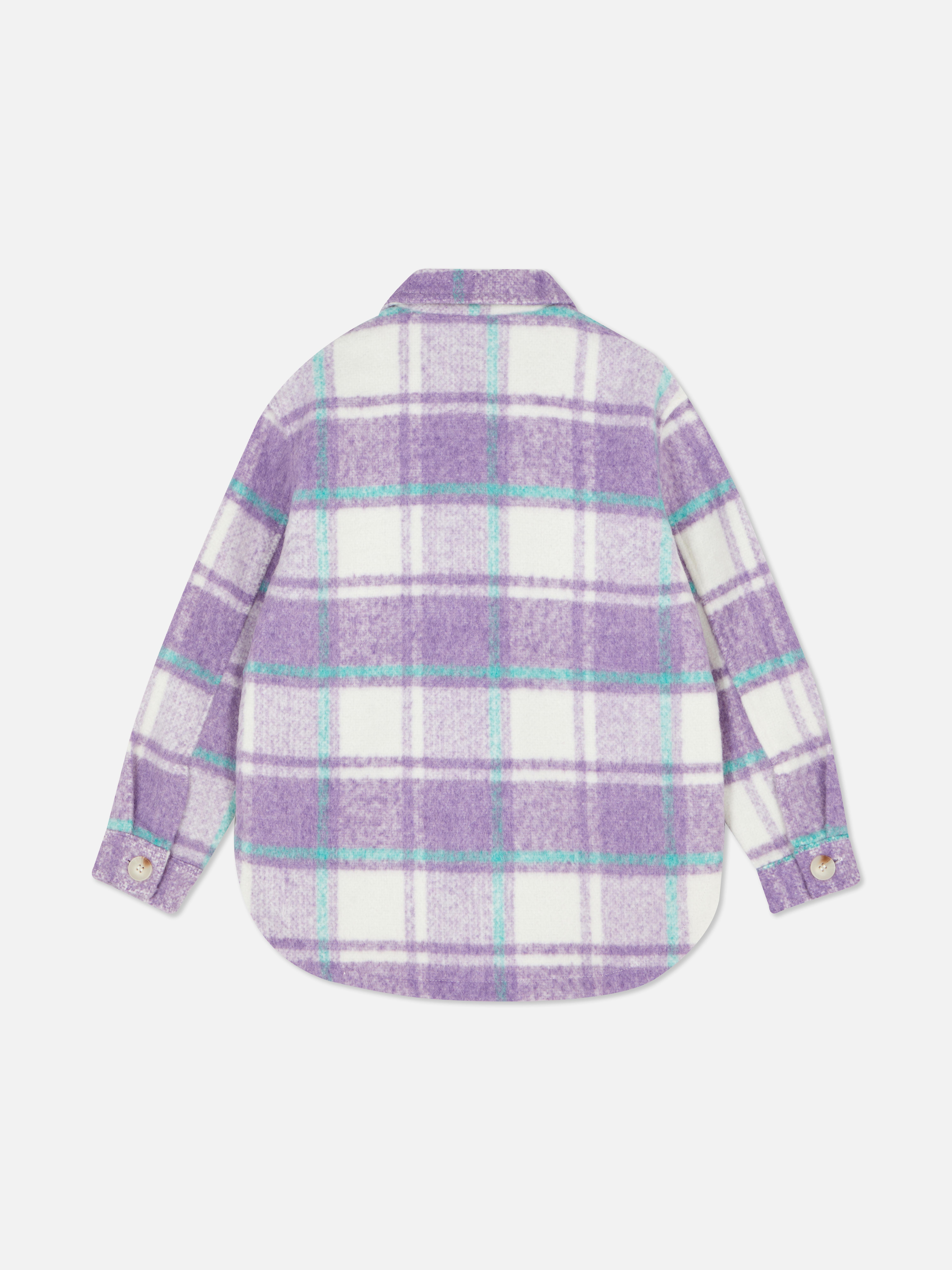 Check Brushed Shacket