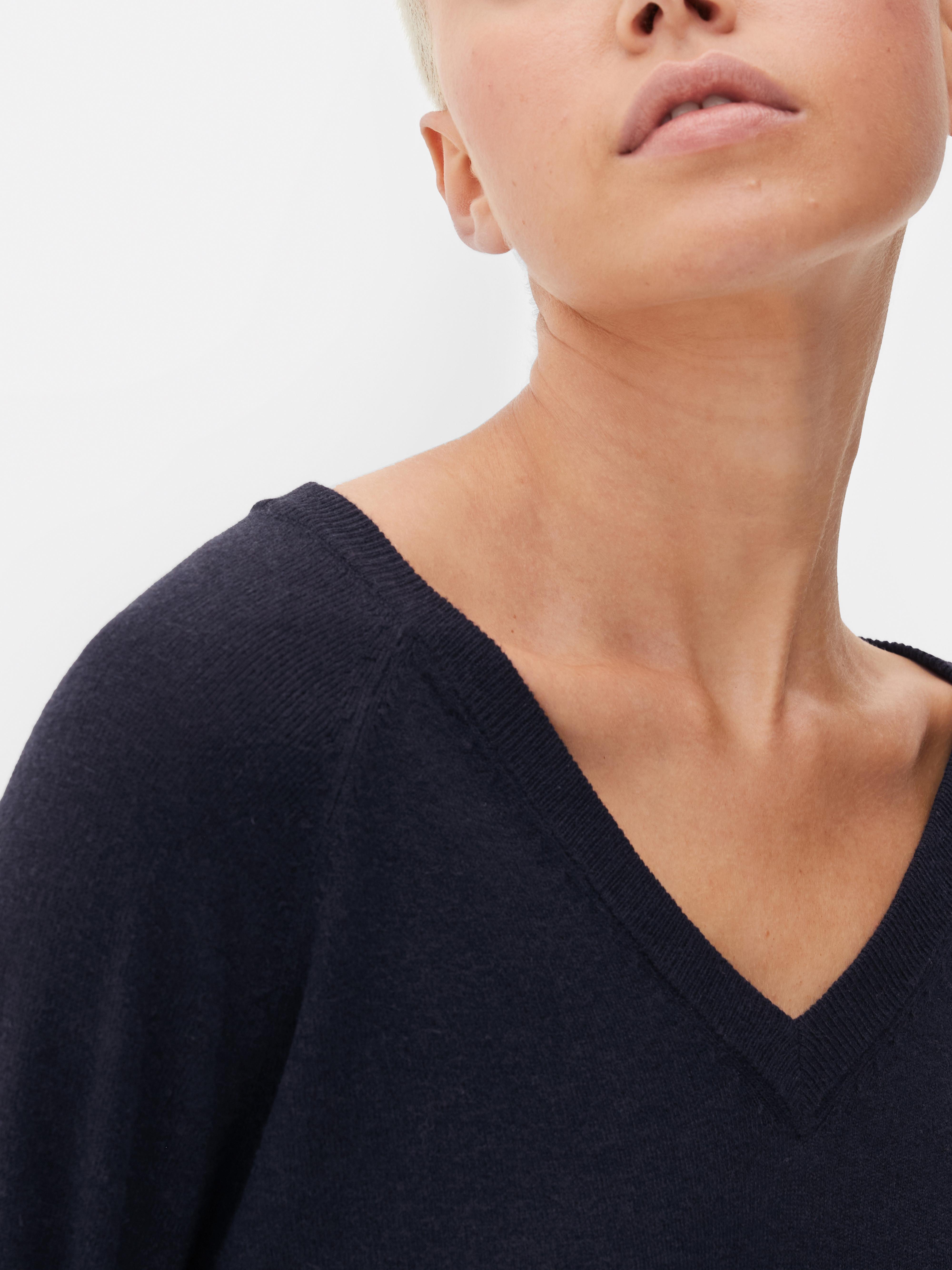Essential Pullover mit V-Ausschnitt - Marineblau - Damen | Primark