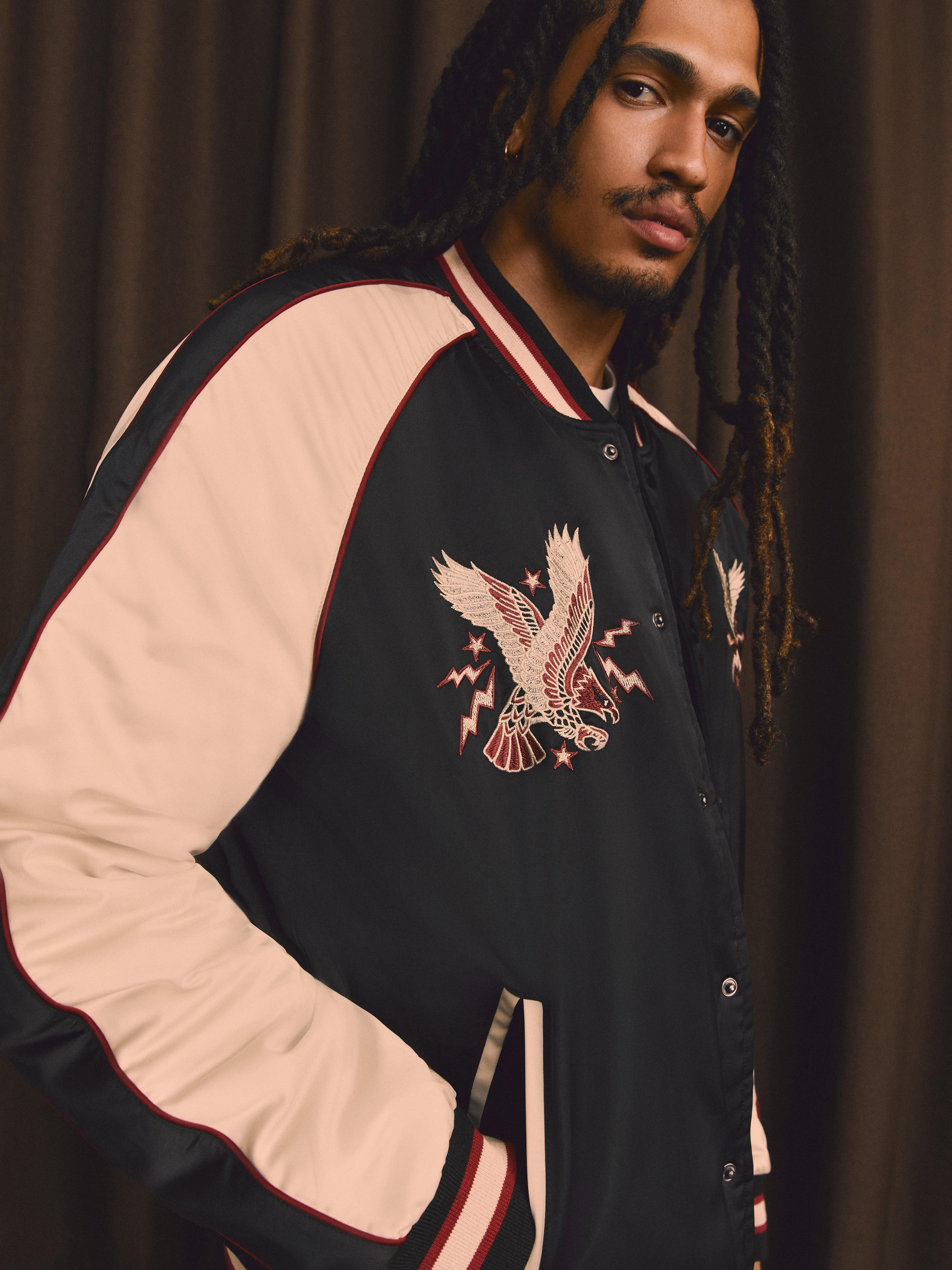 The Stronghold Satin Bomber Jacket