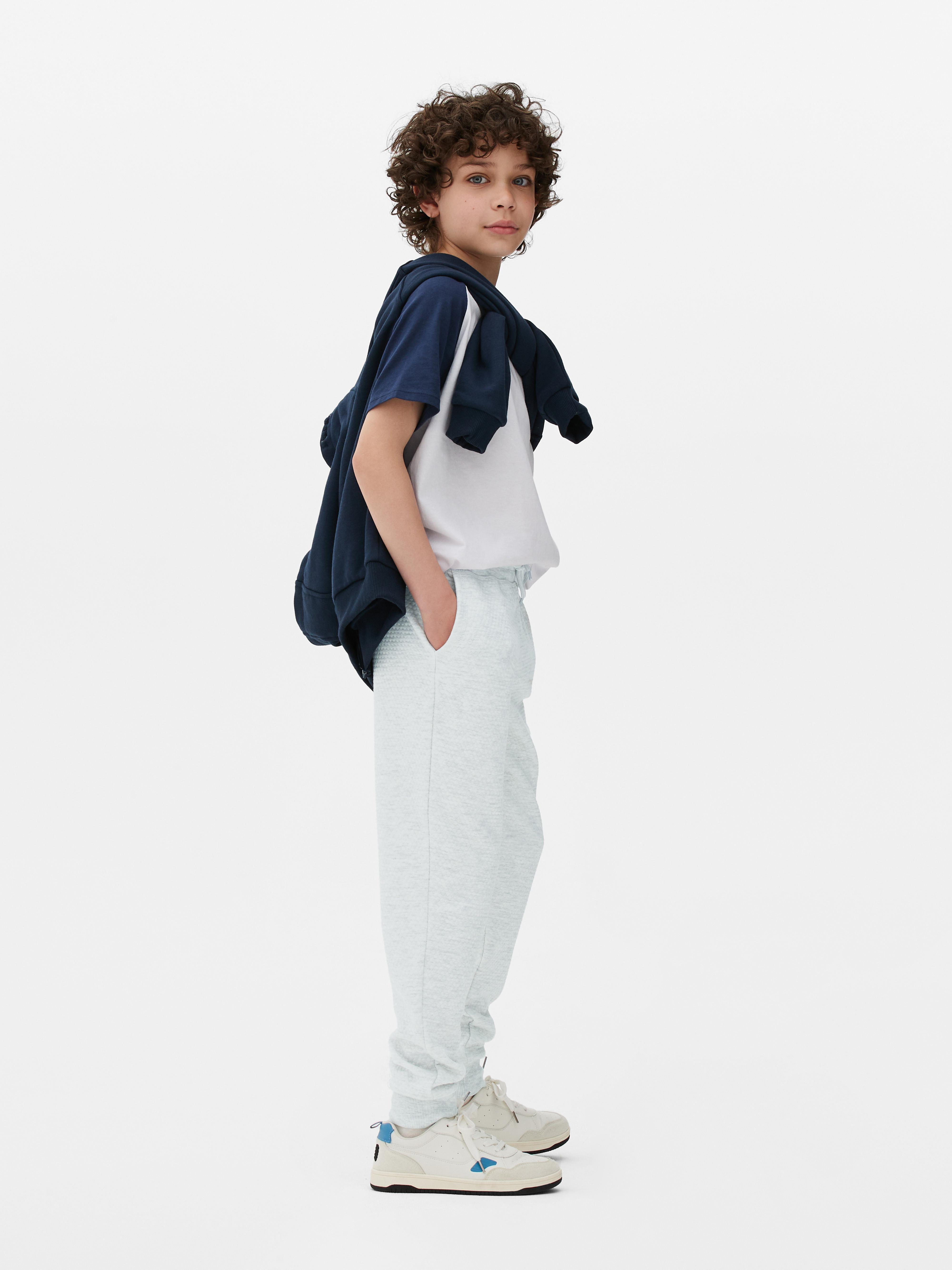 Kids white jogging online bottoms