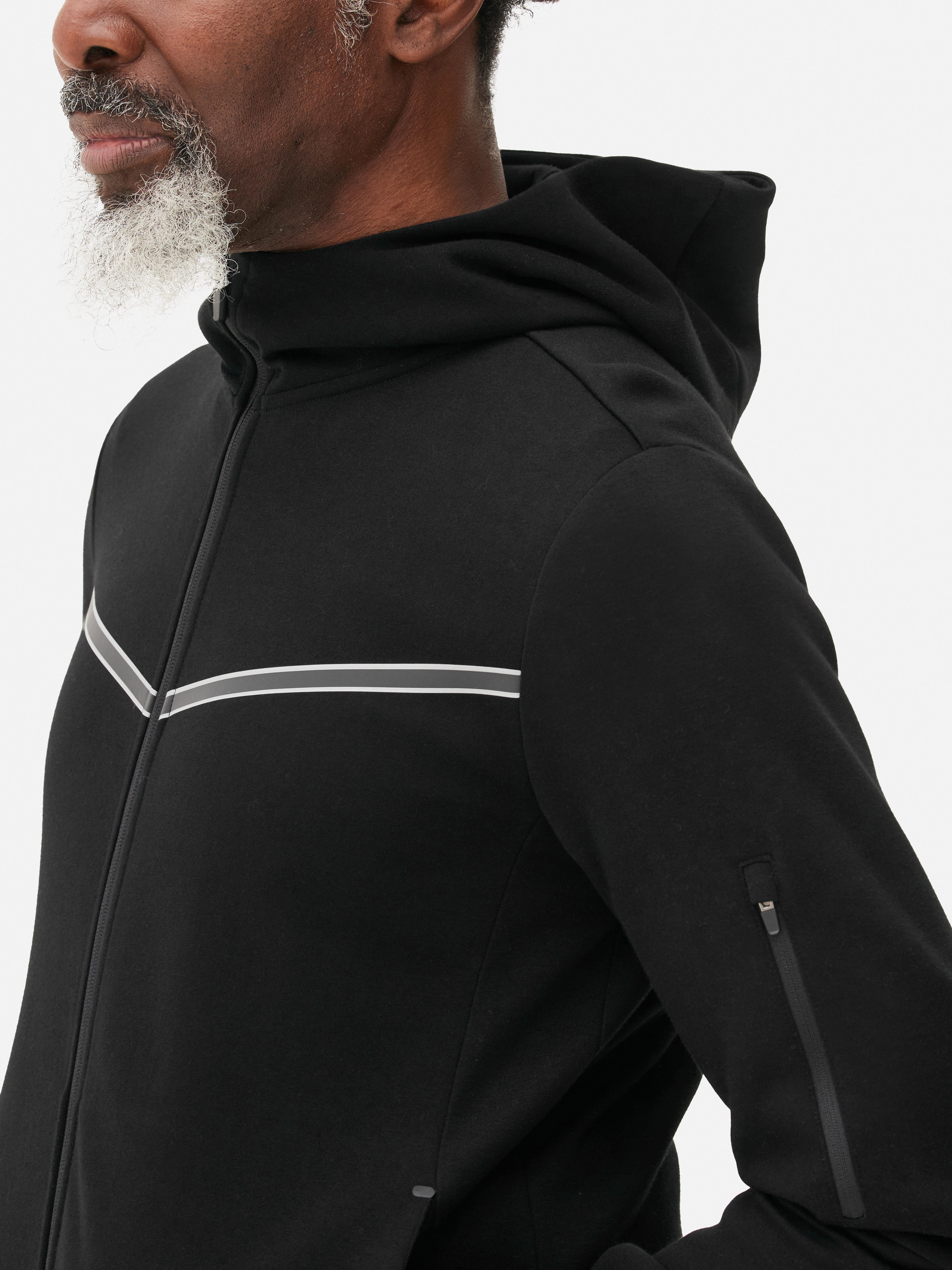 Mens Black Active Zip-Up Jacket | Primark