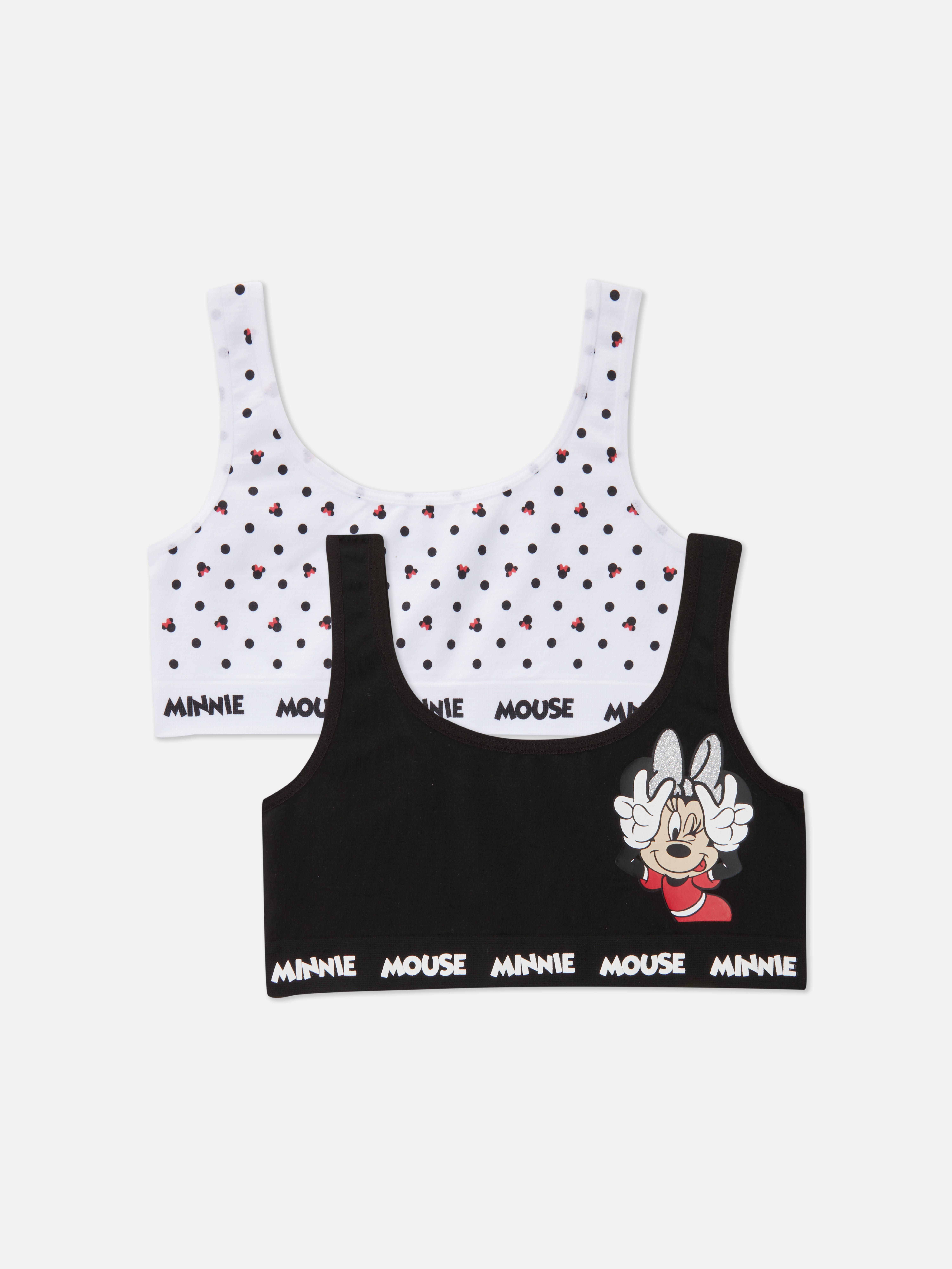 2pk Disney’s Minnie Mouse Seamfree Cropped Tops