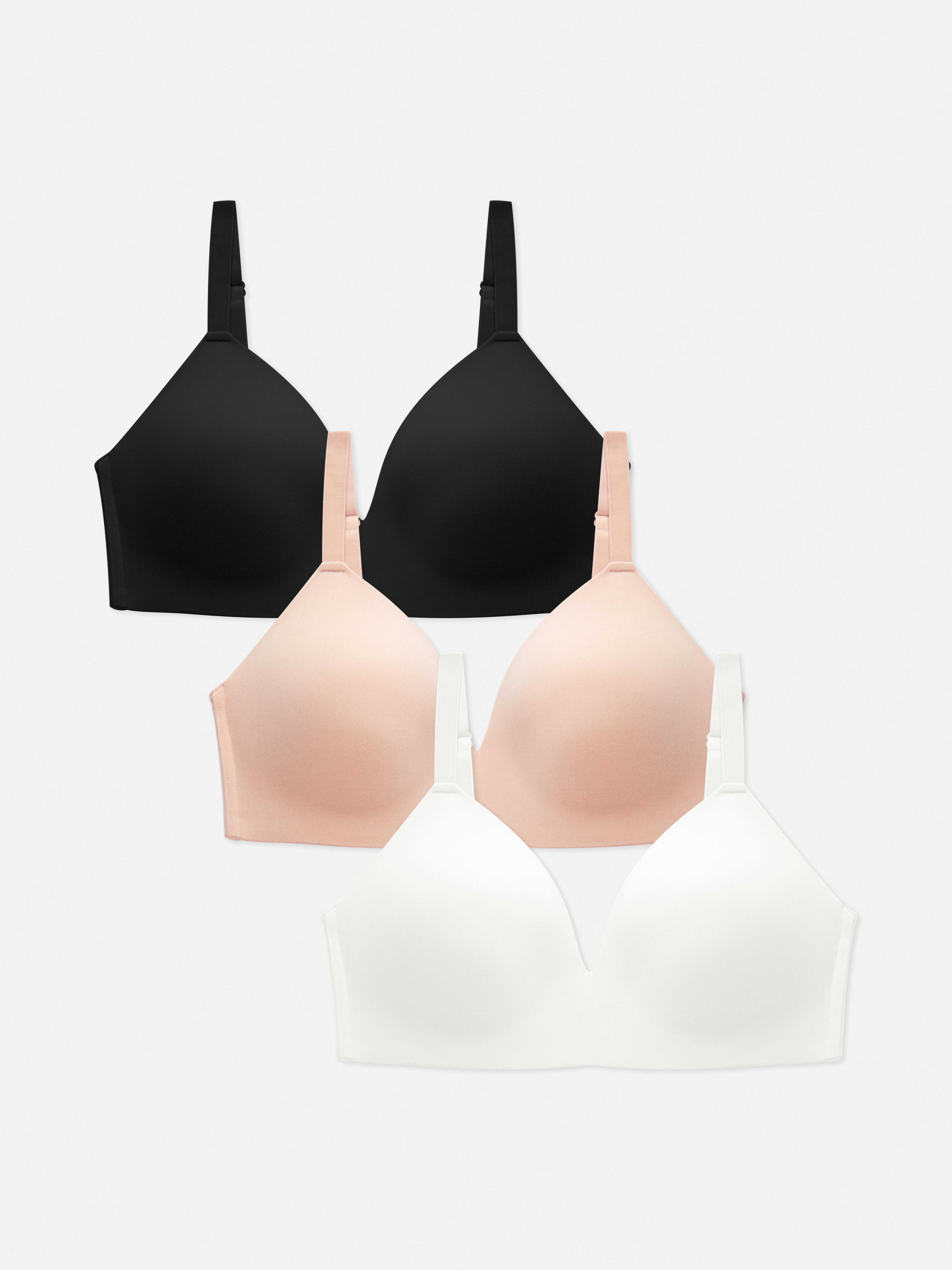 3-Pack D-G Wire-Free Molded Bras