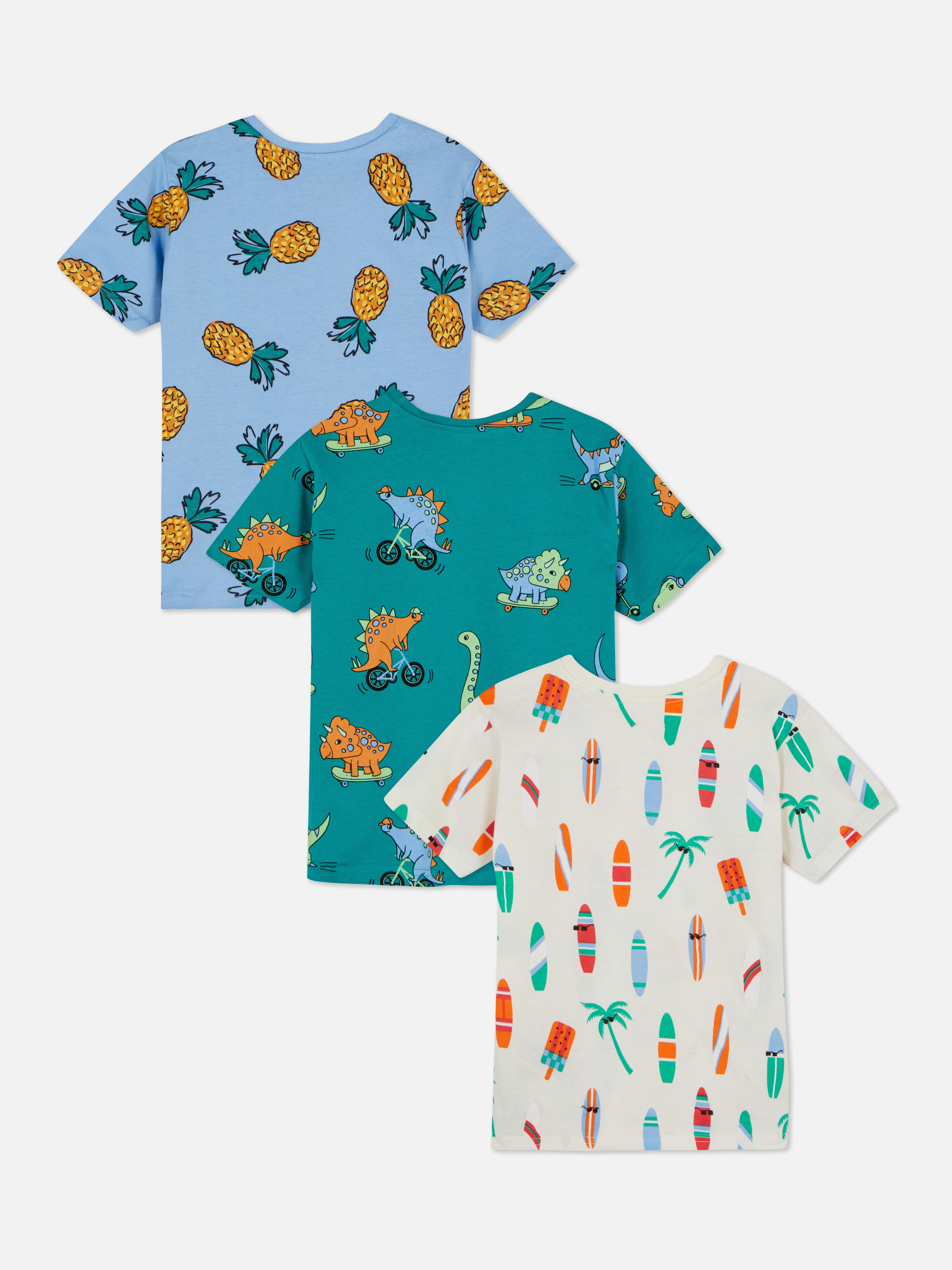 Primark 3pk Mixed Print T-shirts