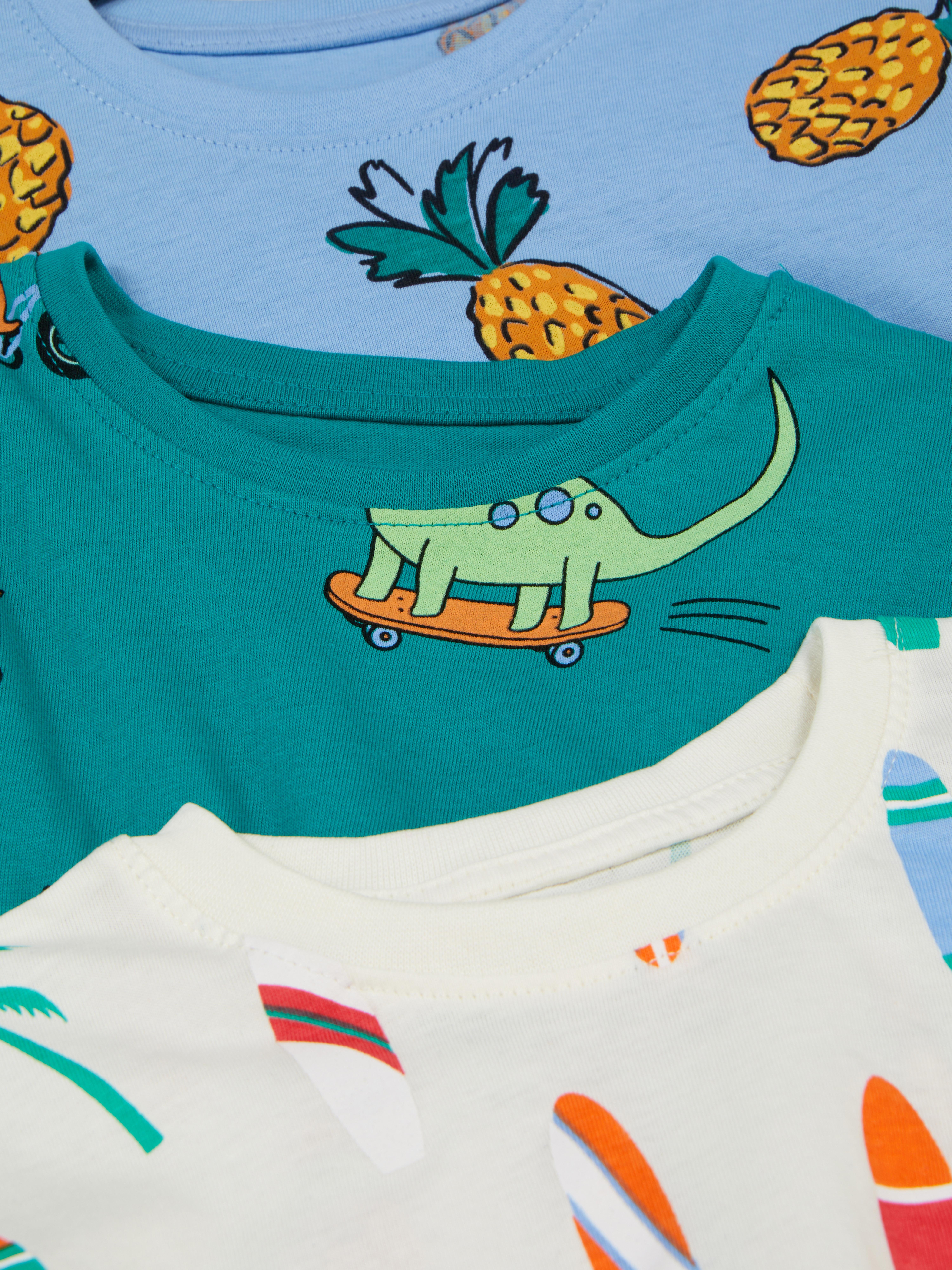 3pk Mixed Print T-shirts