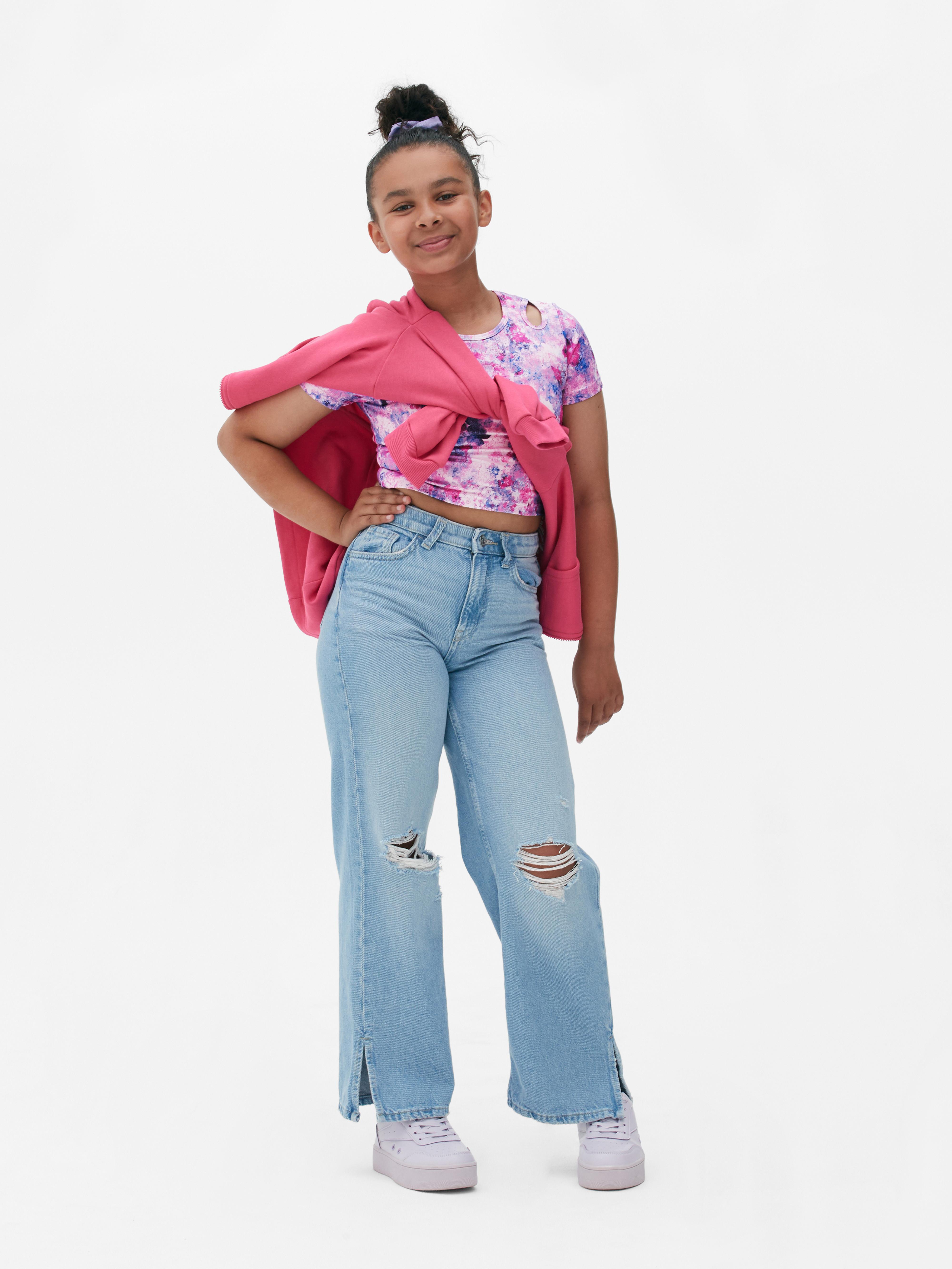 Paint Print Short Sleeve T-shirt
