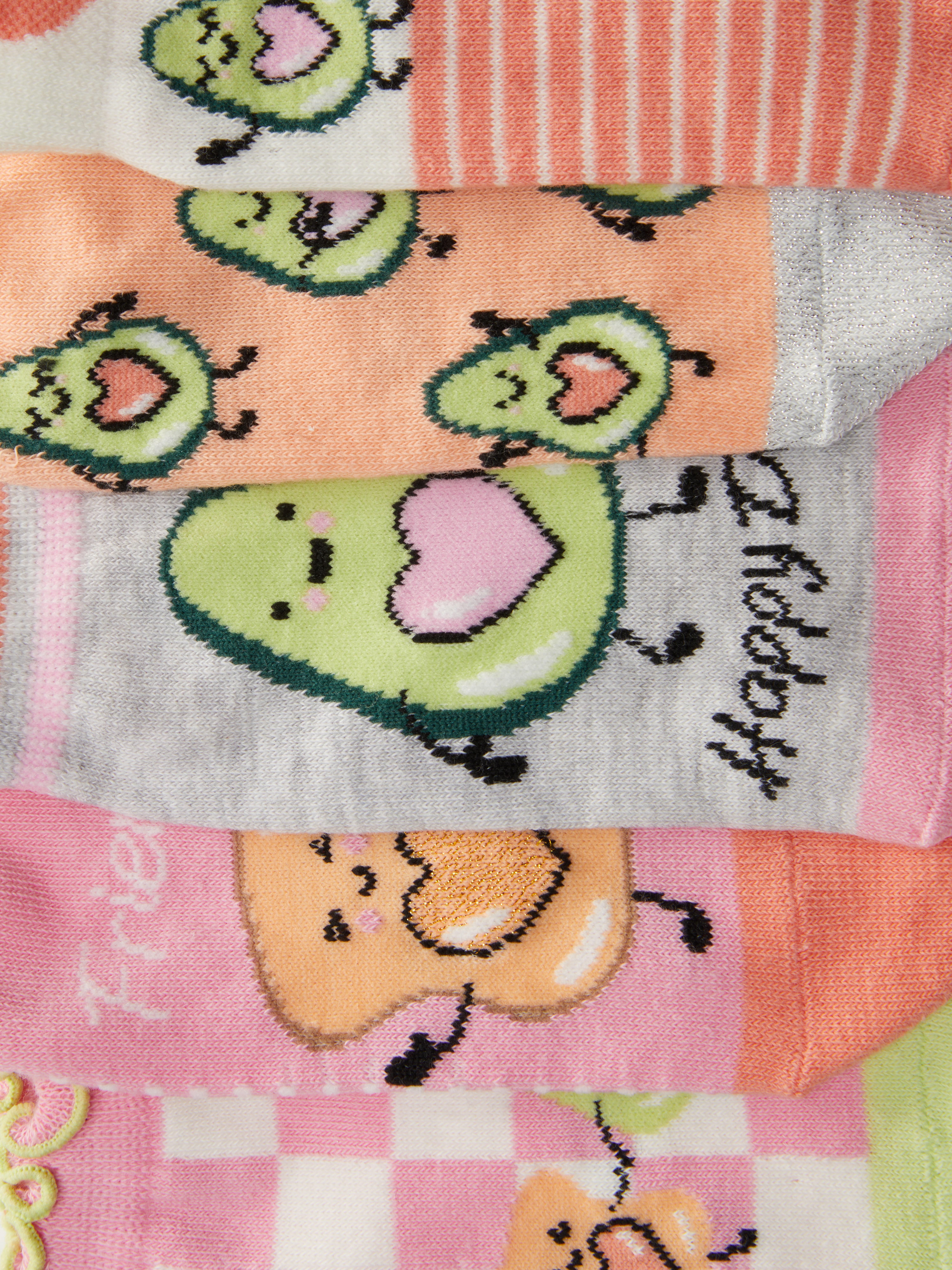 Chaussettes fille avec motifs (lot de 3) - Lilo et Stitch rose