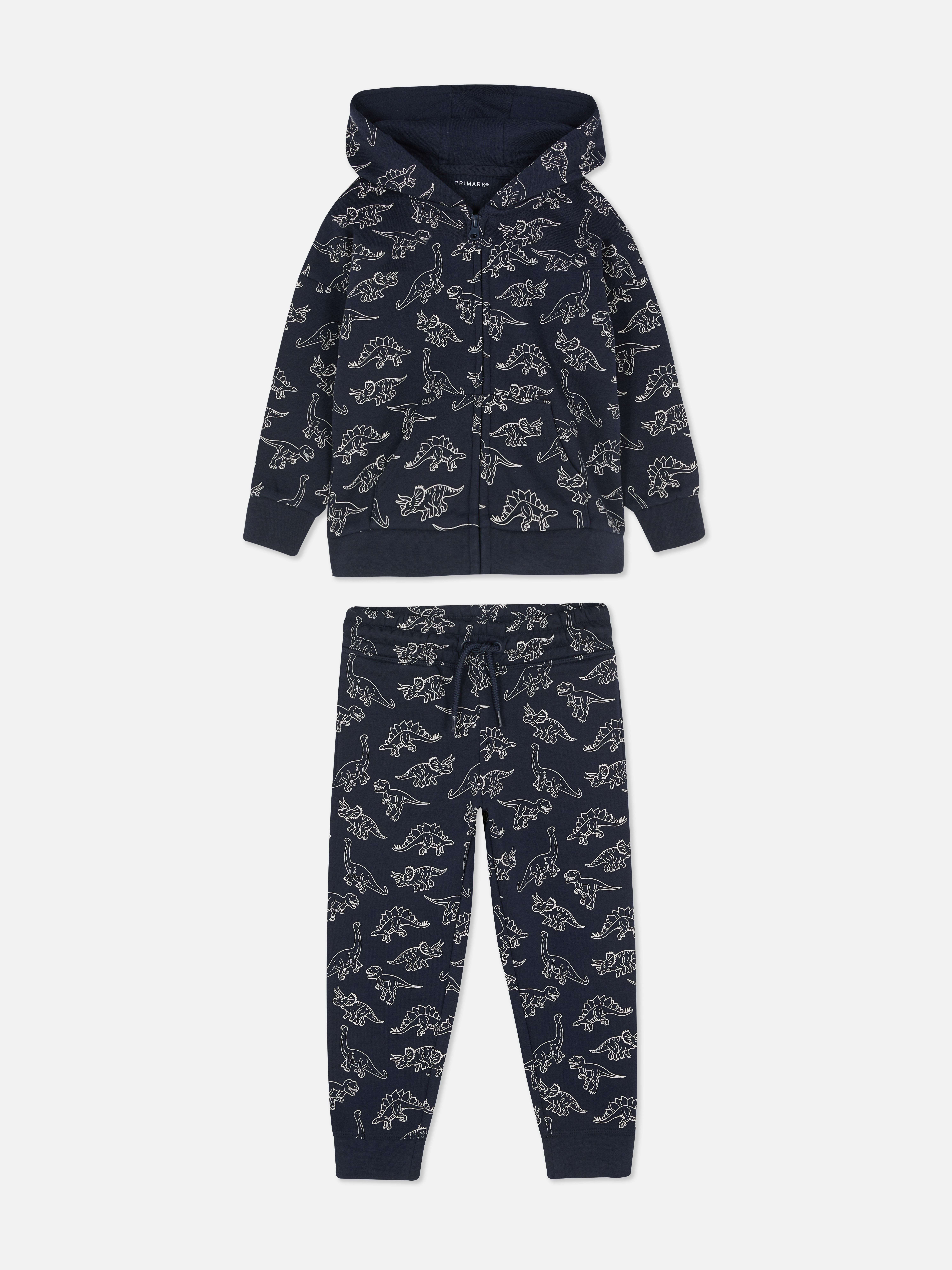 Dinosaur Print Hoodie and Joggers Co-ord Set