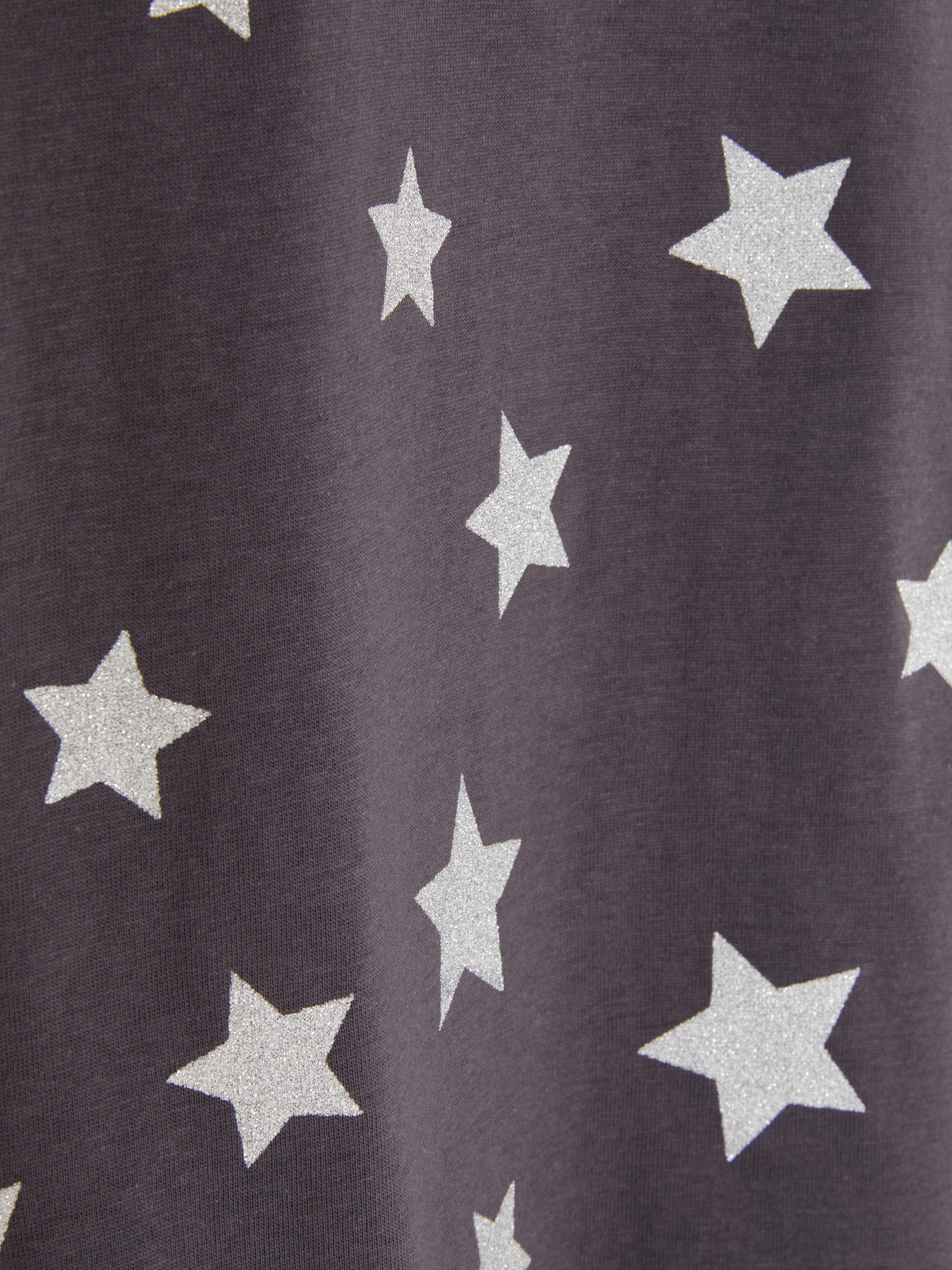 T-shirt a maniche lunghe con stampa stelle
