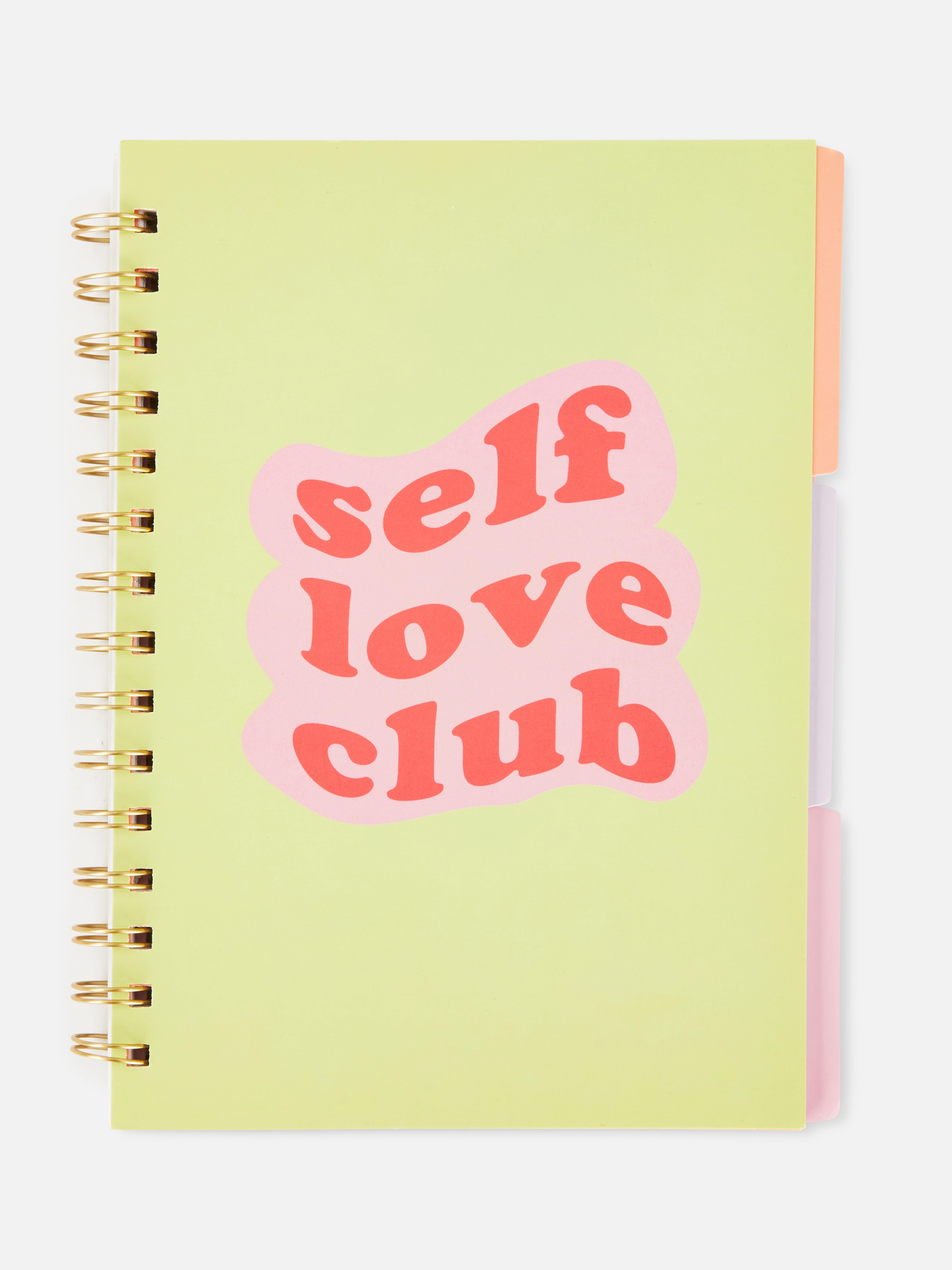 A5-notitieboekje Self Love Club-print
