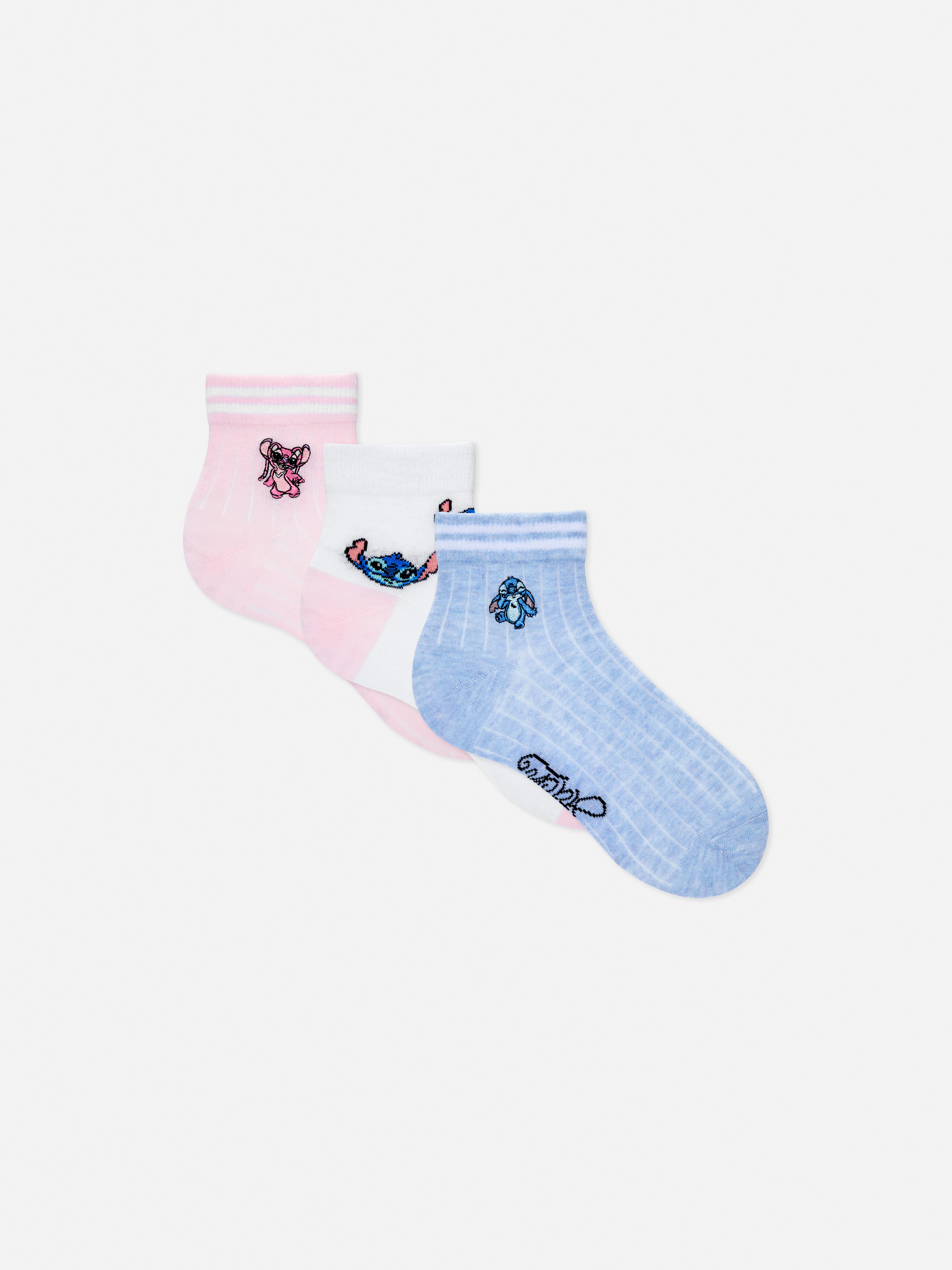 Stitch from the film Lilo and Stitch Slipper Socks Ladies Footlets Primark  Size 6-8UK : : Fashion